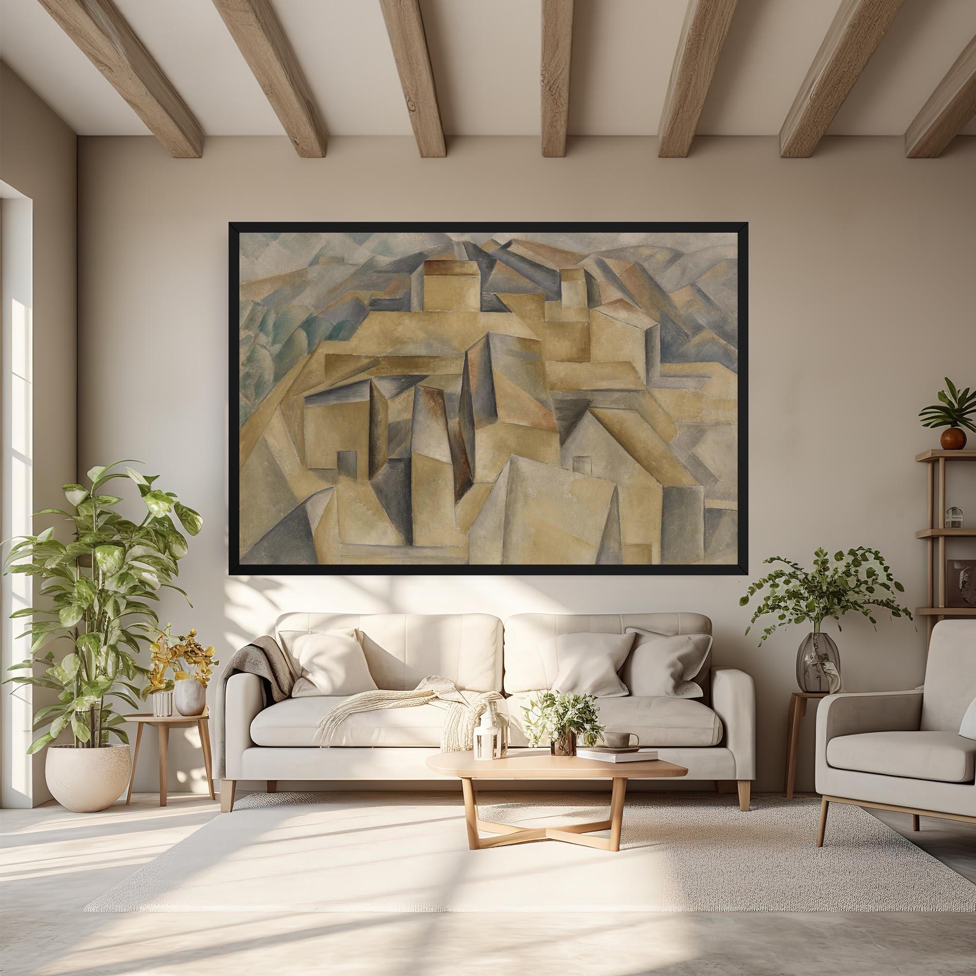 Tablou Canvas Houses On The Hill mockup 6