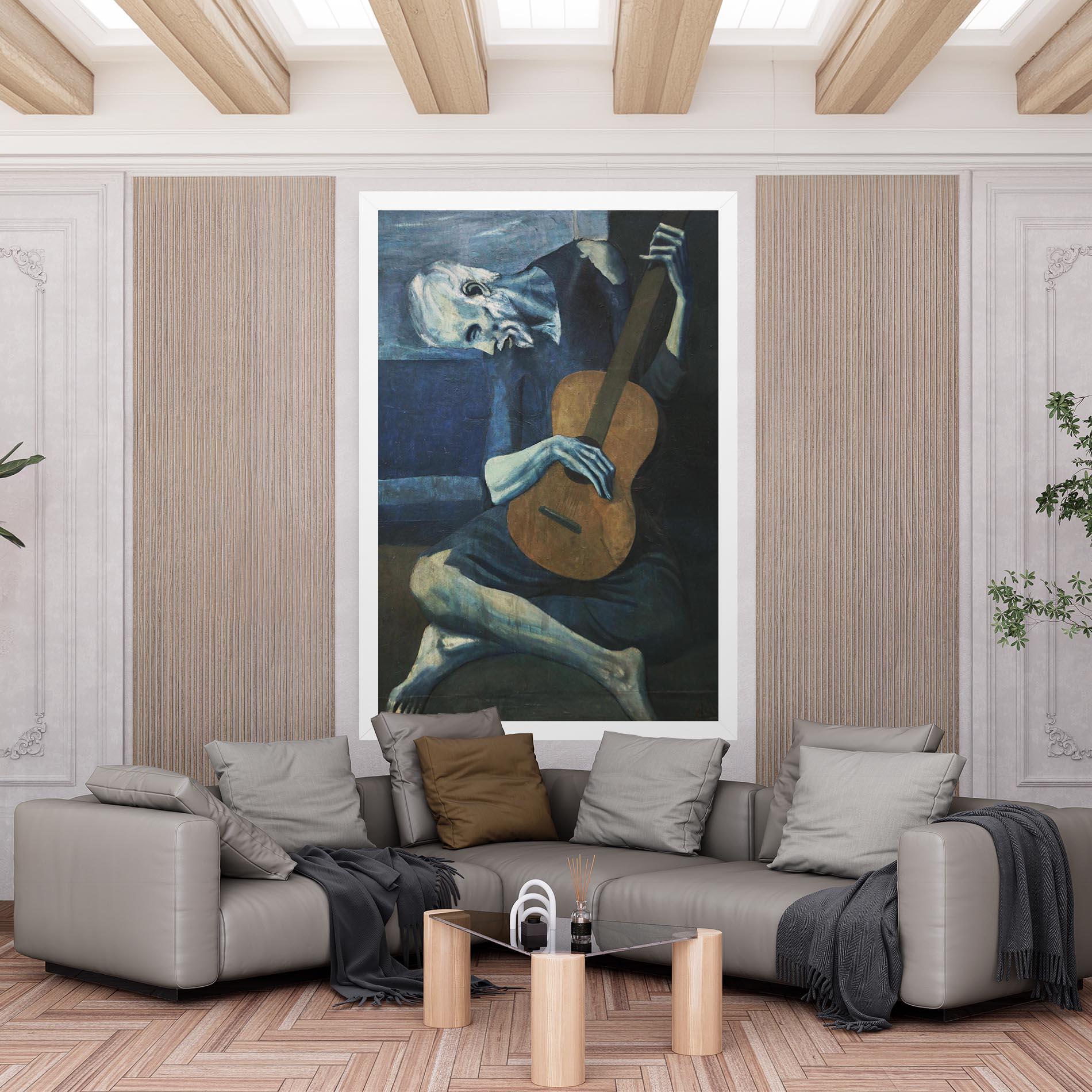 Tablou Canvas Old Guitarist mockup 6