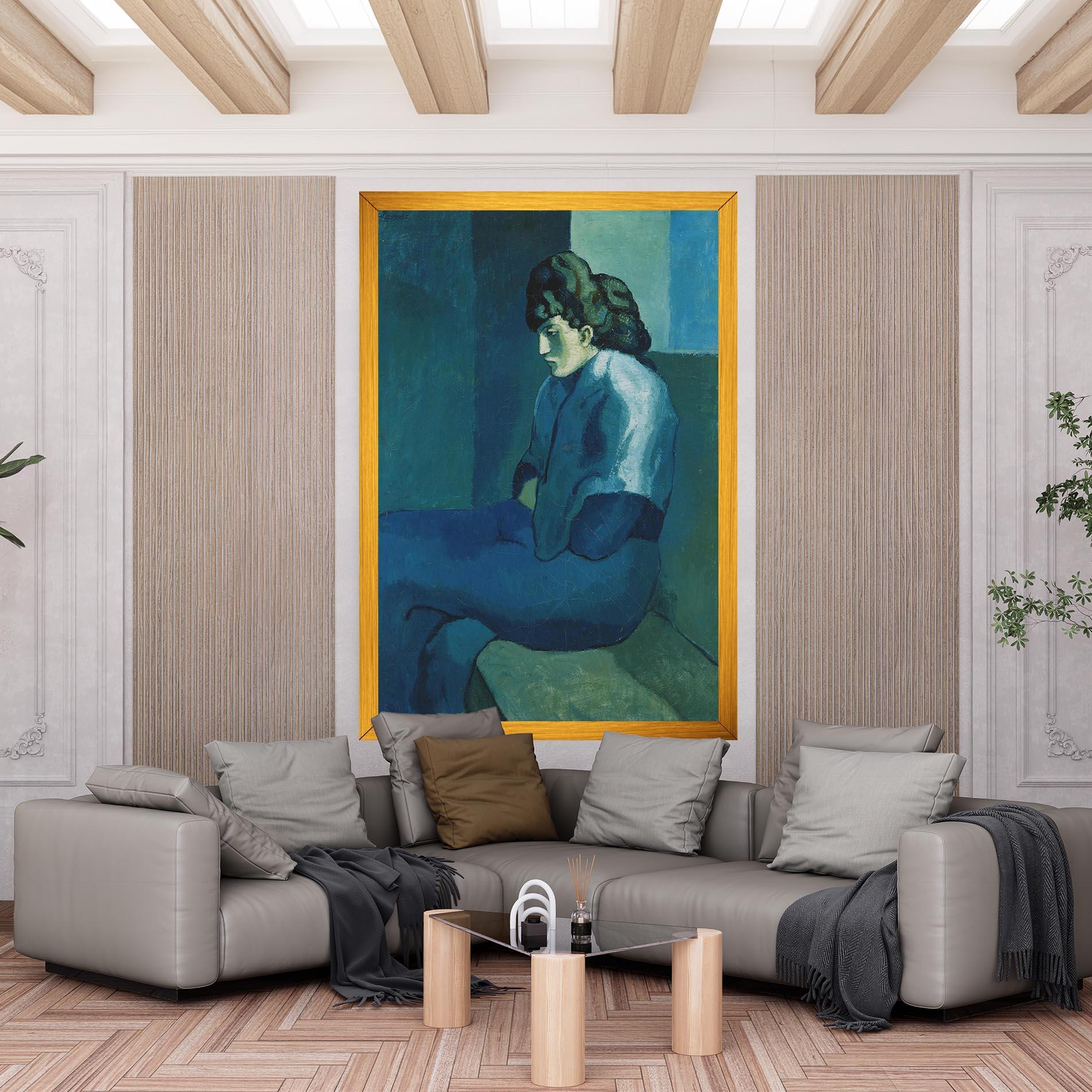 Tablou Canvas Femme Assise mockup 6