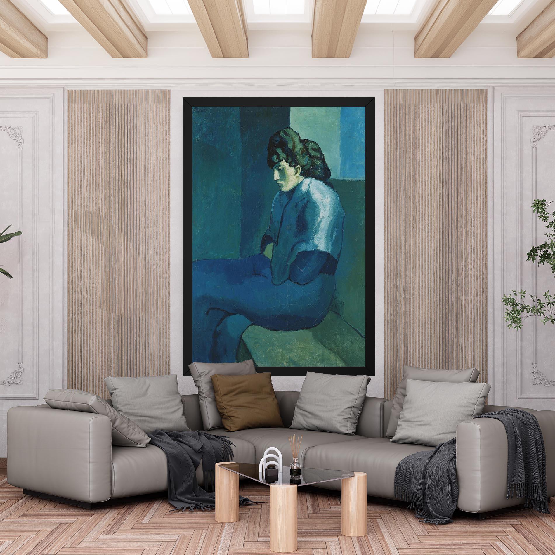 Tablou Canvas Femme Assise mockup 6