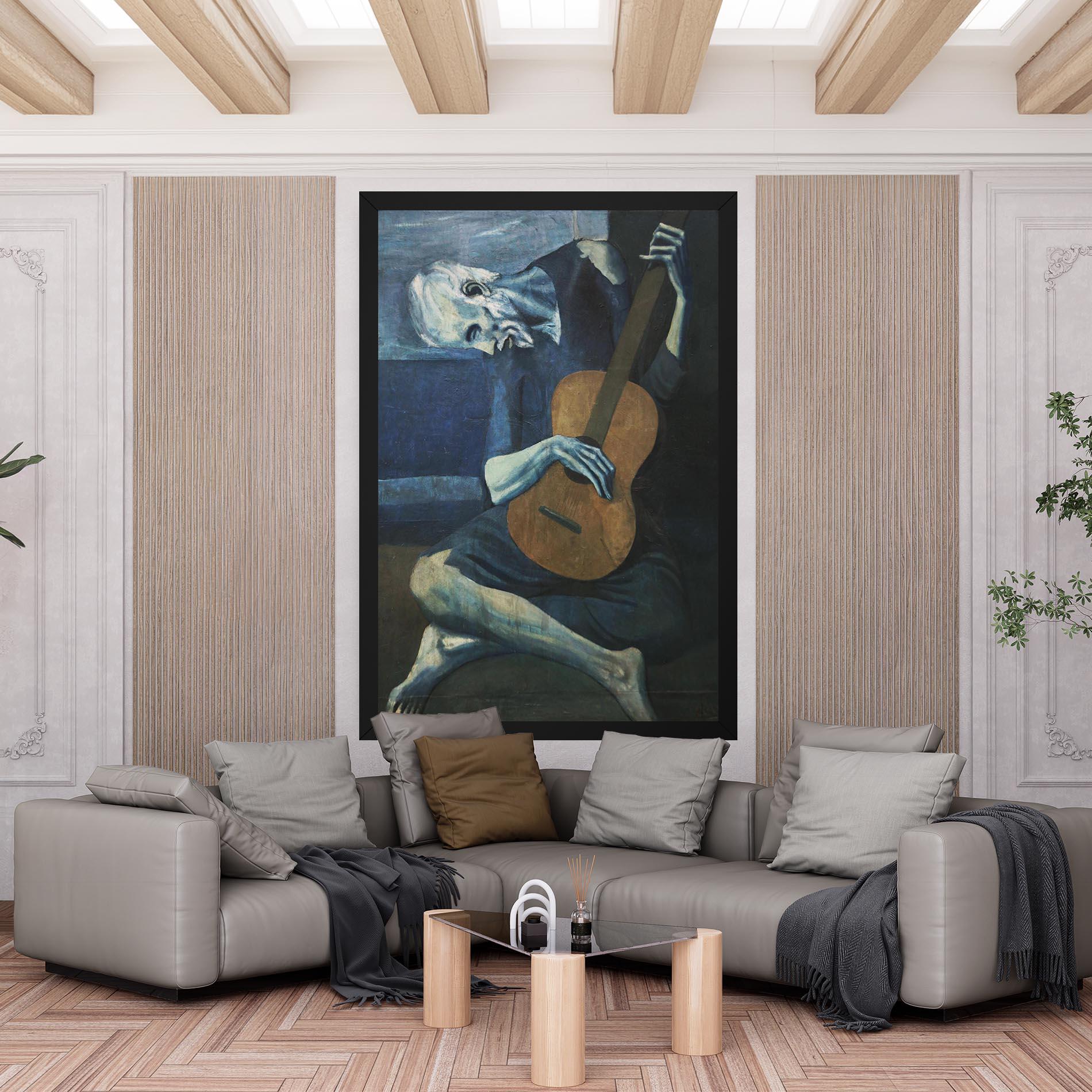 Tablou Canvas Old Guitarist mockup 6