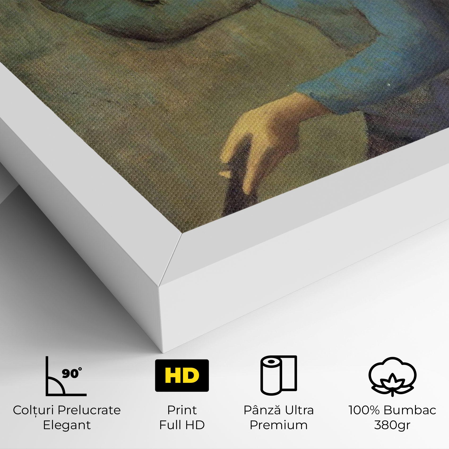 Tablou Canvas Lady With A Fan mockup 4