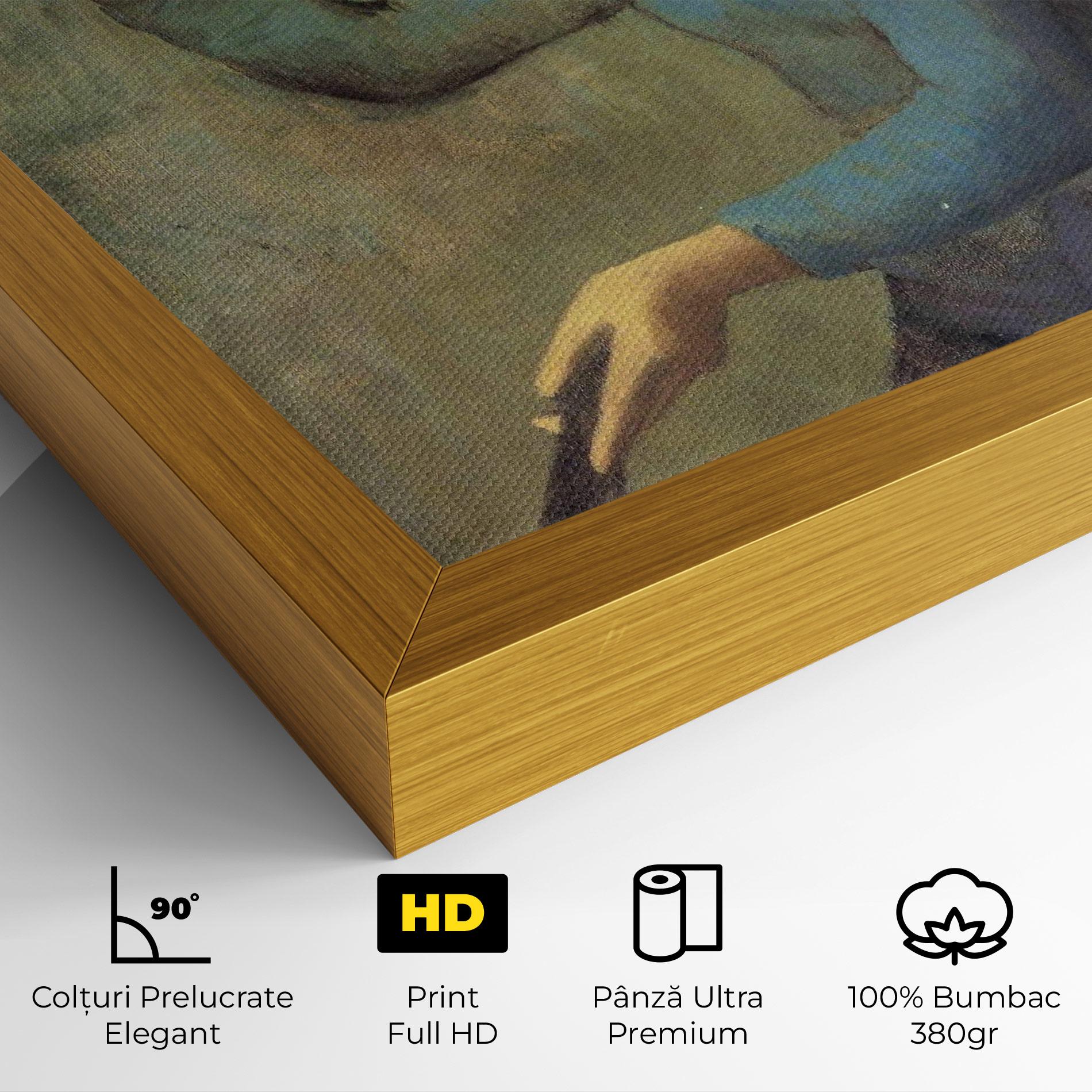 Tablou Canvas Lady With A Fan mockup 4