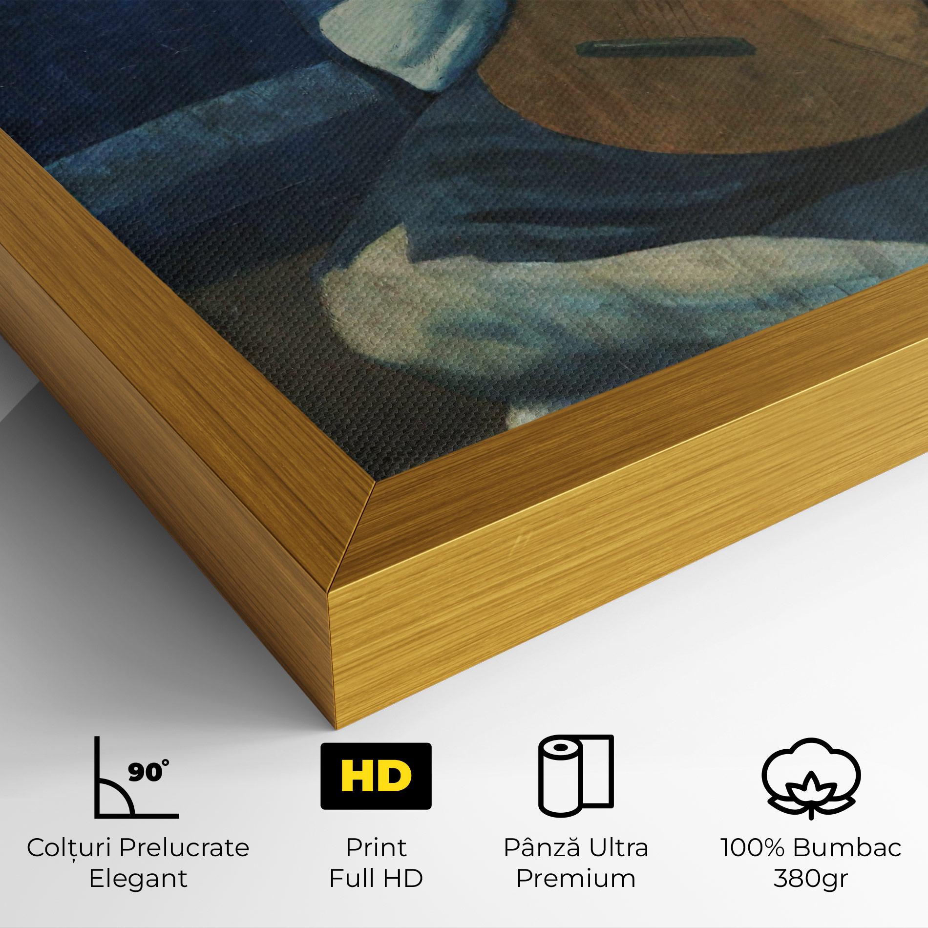 Tablou Canvas Old Guitarist mockup 4