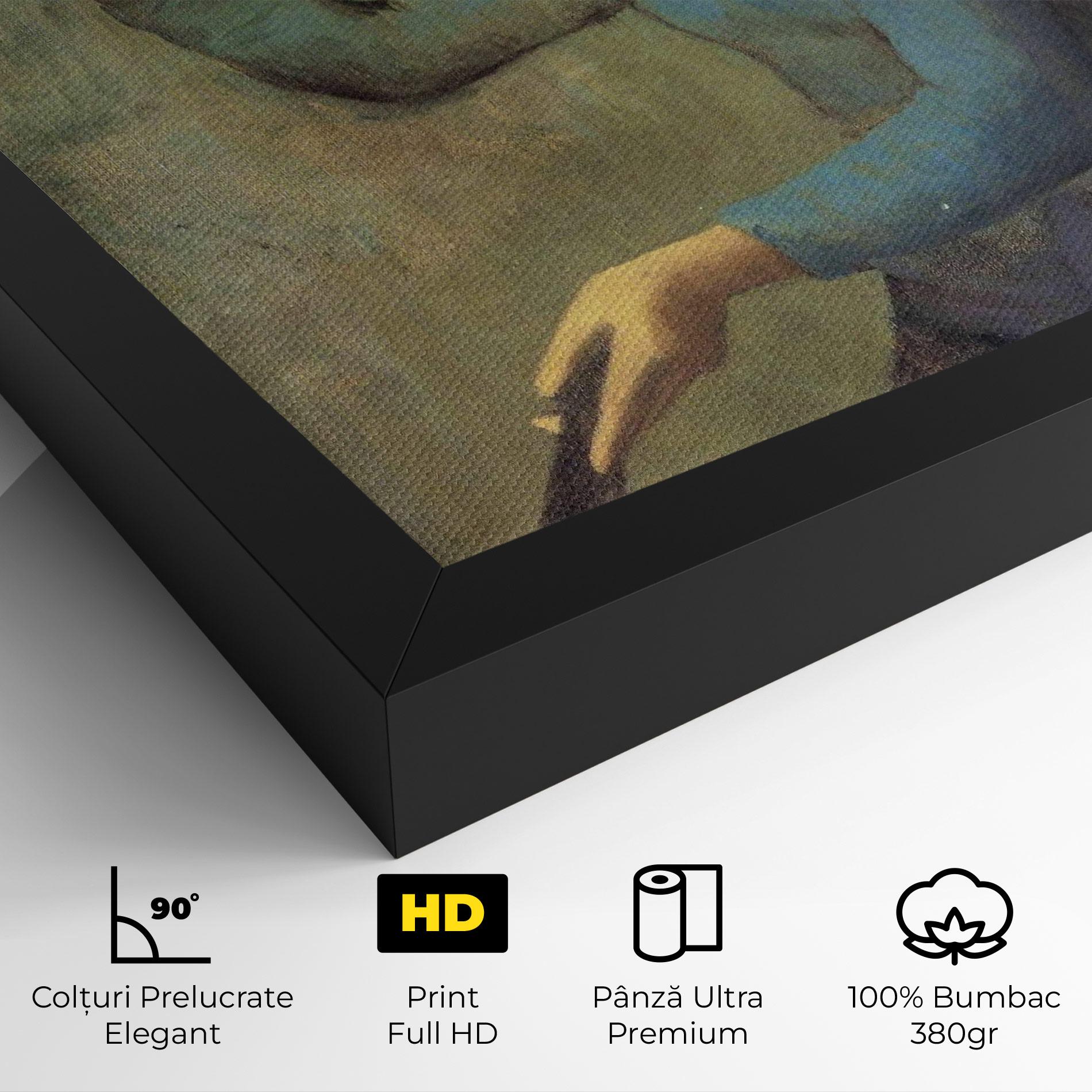 Tablou Canvas Lady With A Fan mockup 4