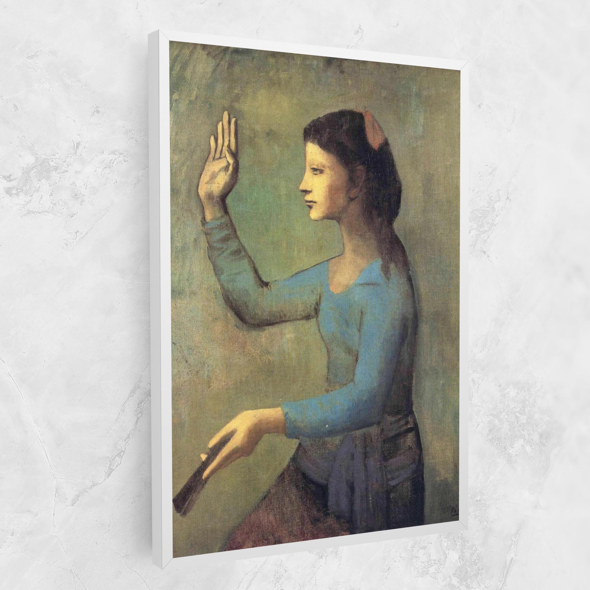 Tablou Canvas Lady With A Fan mockup 1