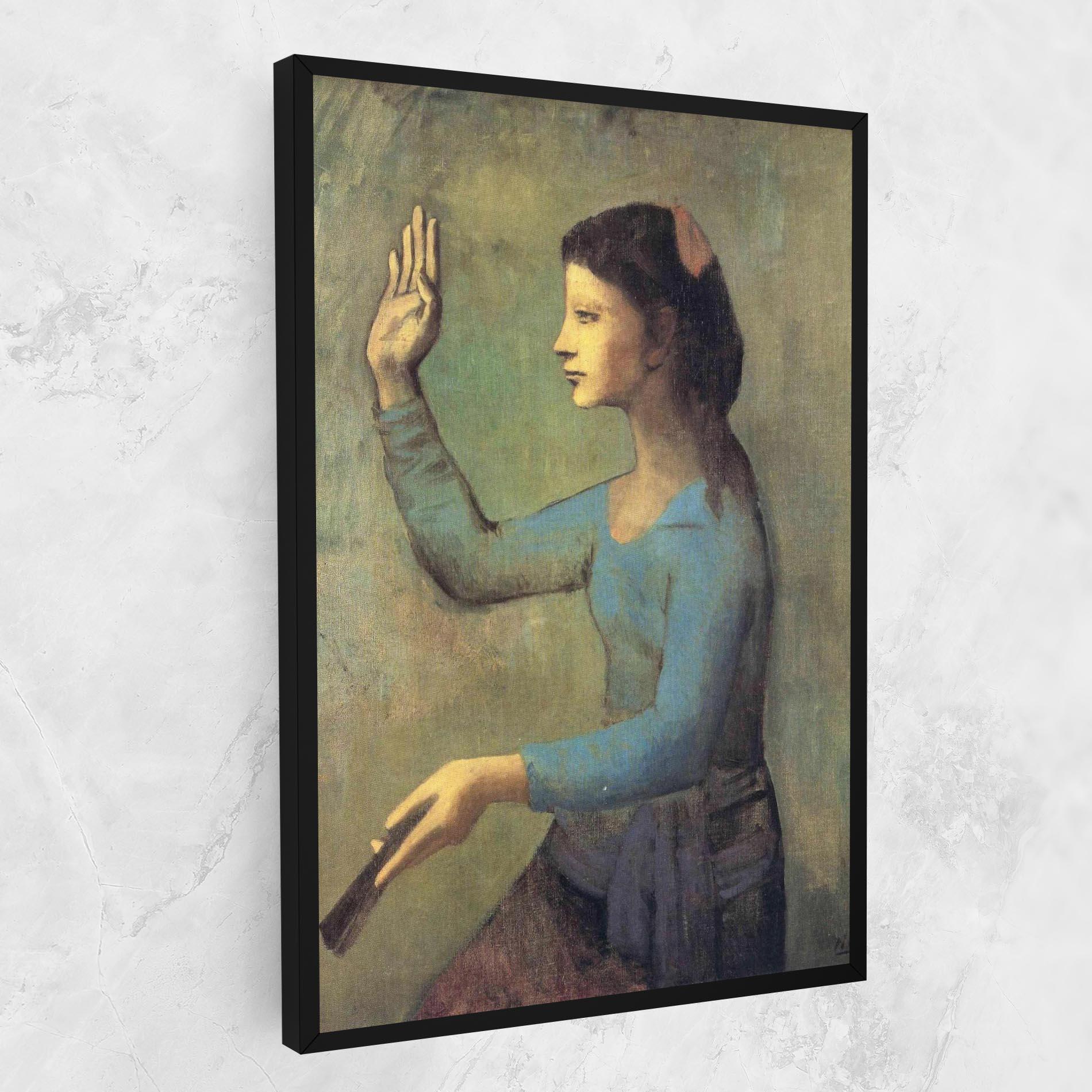 Tablou Canvas Lady With A Fan mockup 1