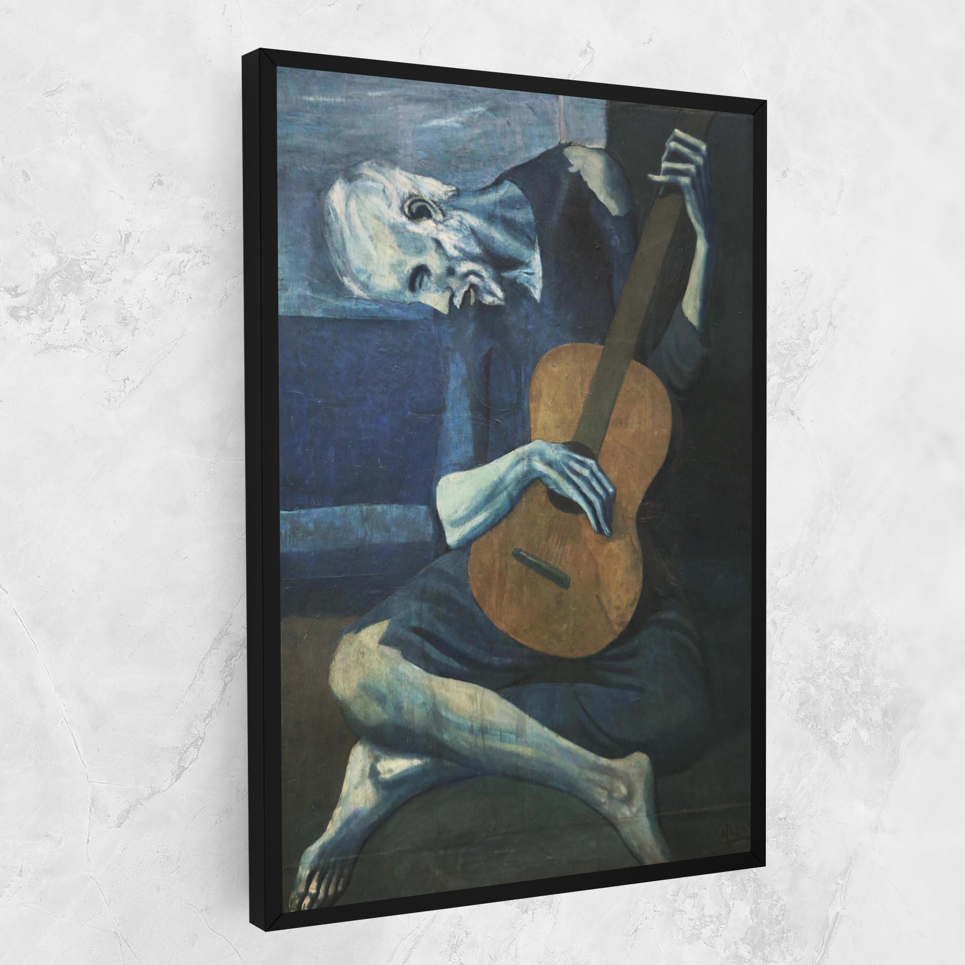 Tablou Canvas Old Guitarist mockup 1