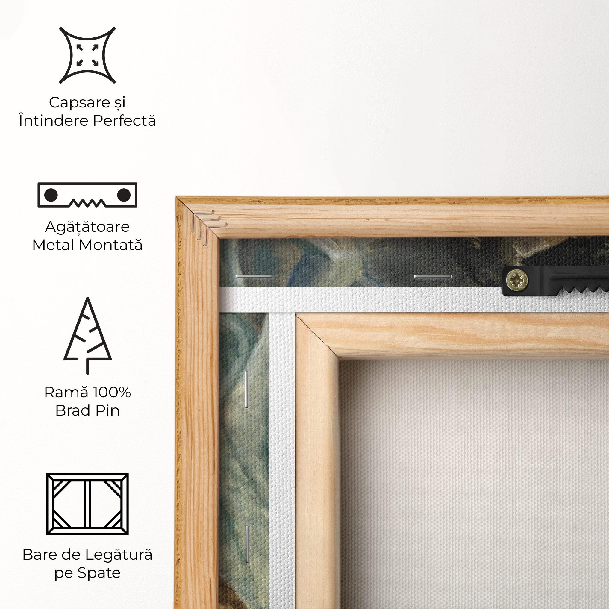 Tablou Canvas Woman With Mustard mockup 5