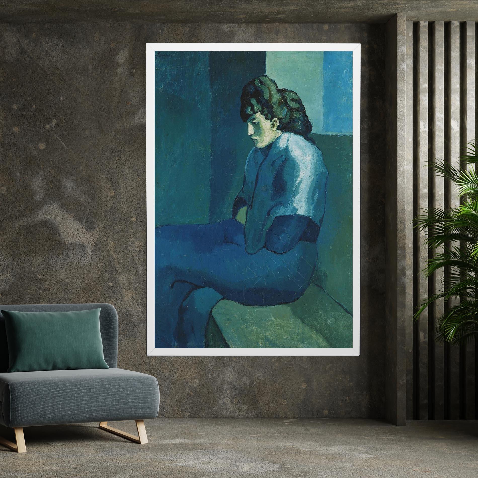 Tablou Canvas Femme Assise mockup 7