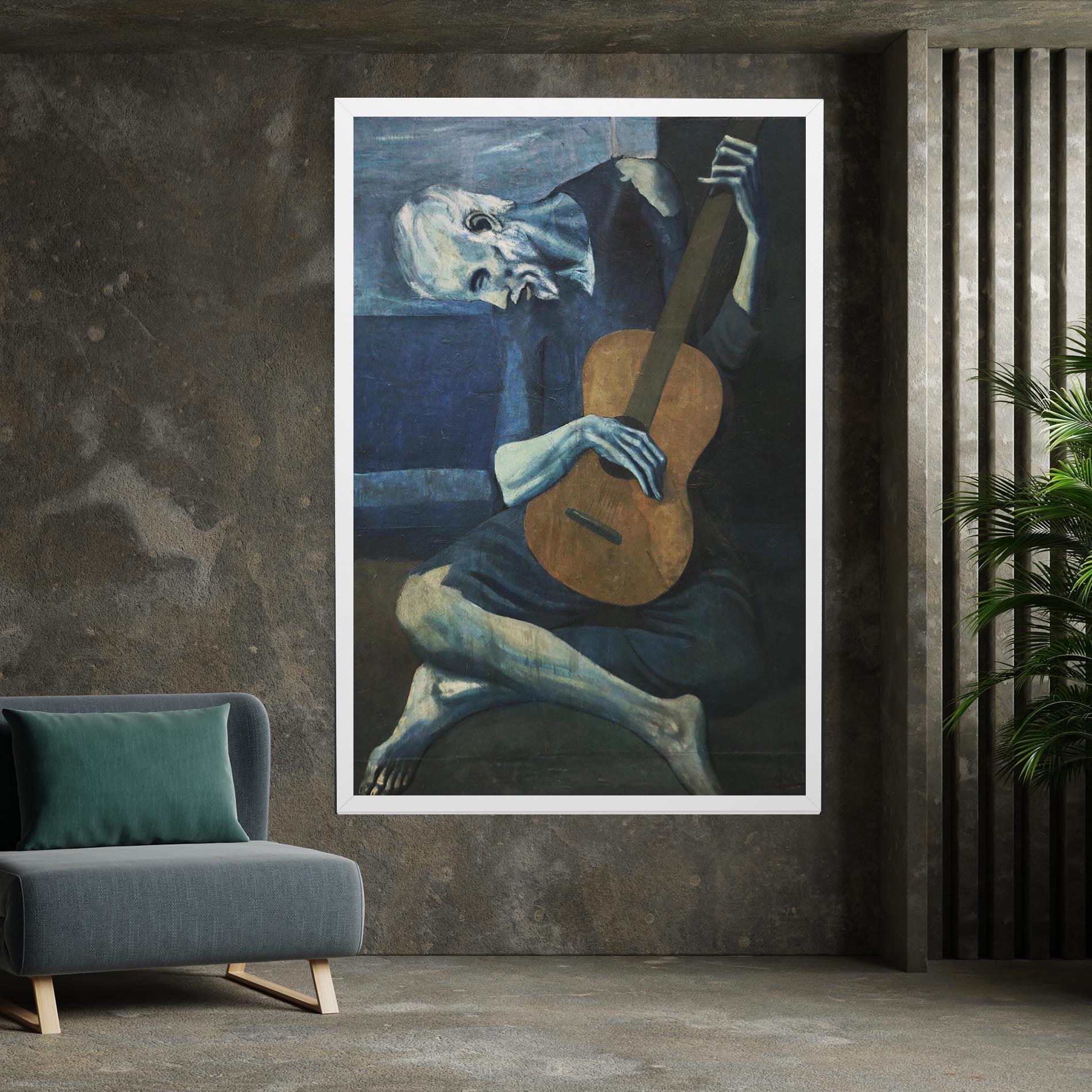 Tablou Canvas Old Guitarist mockup 7