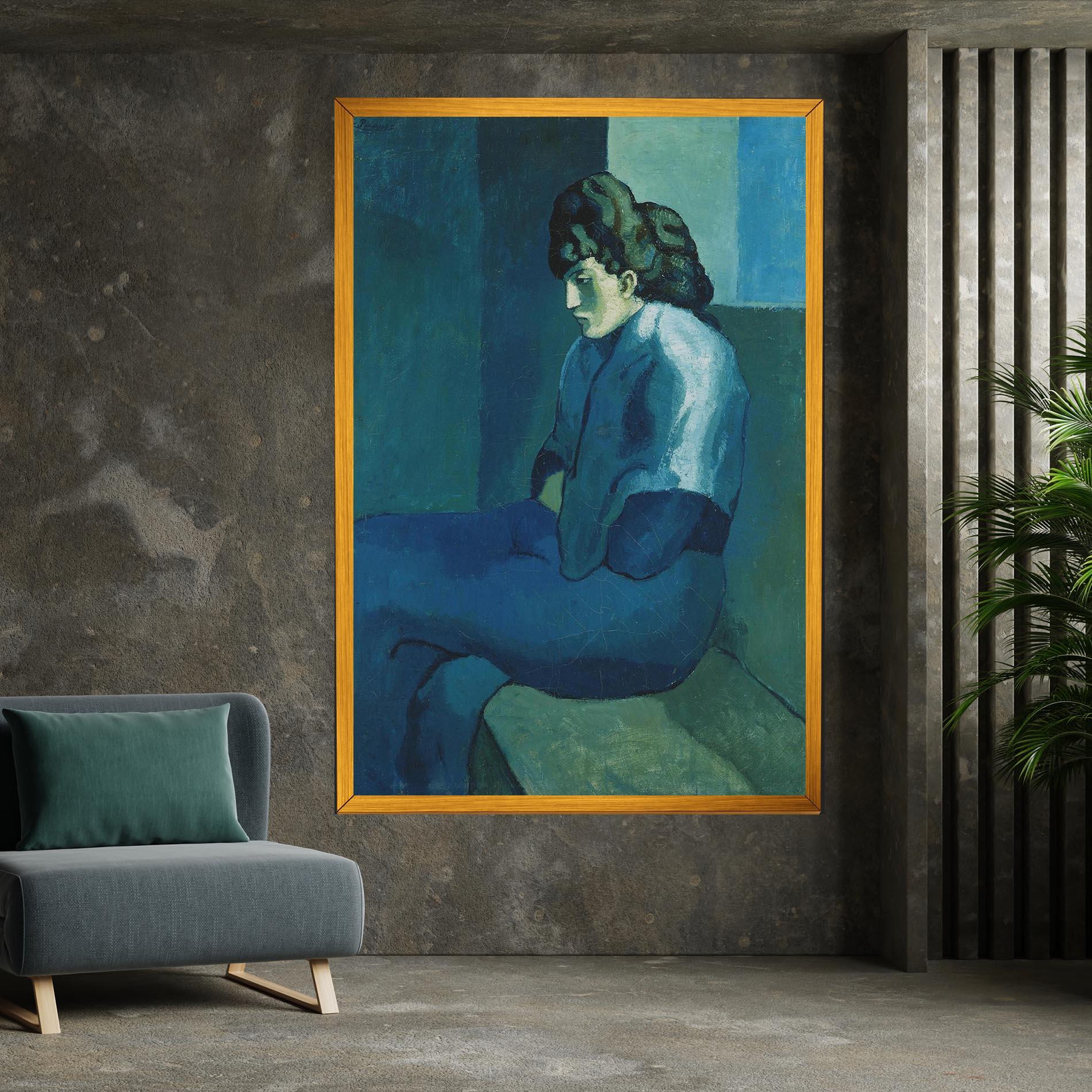 Tablou Canvas Femme Assise mockup 7