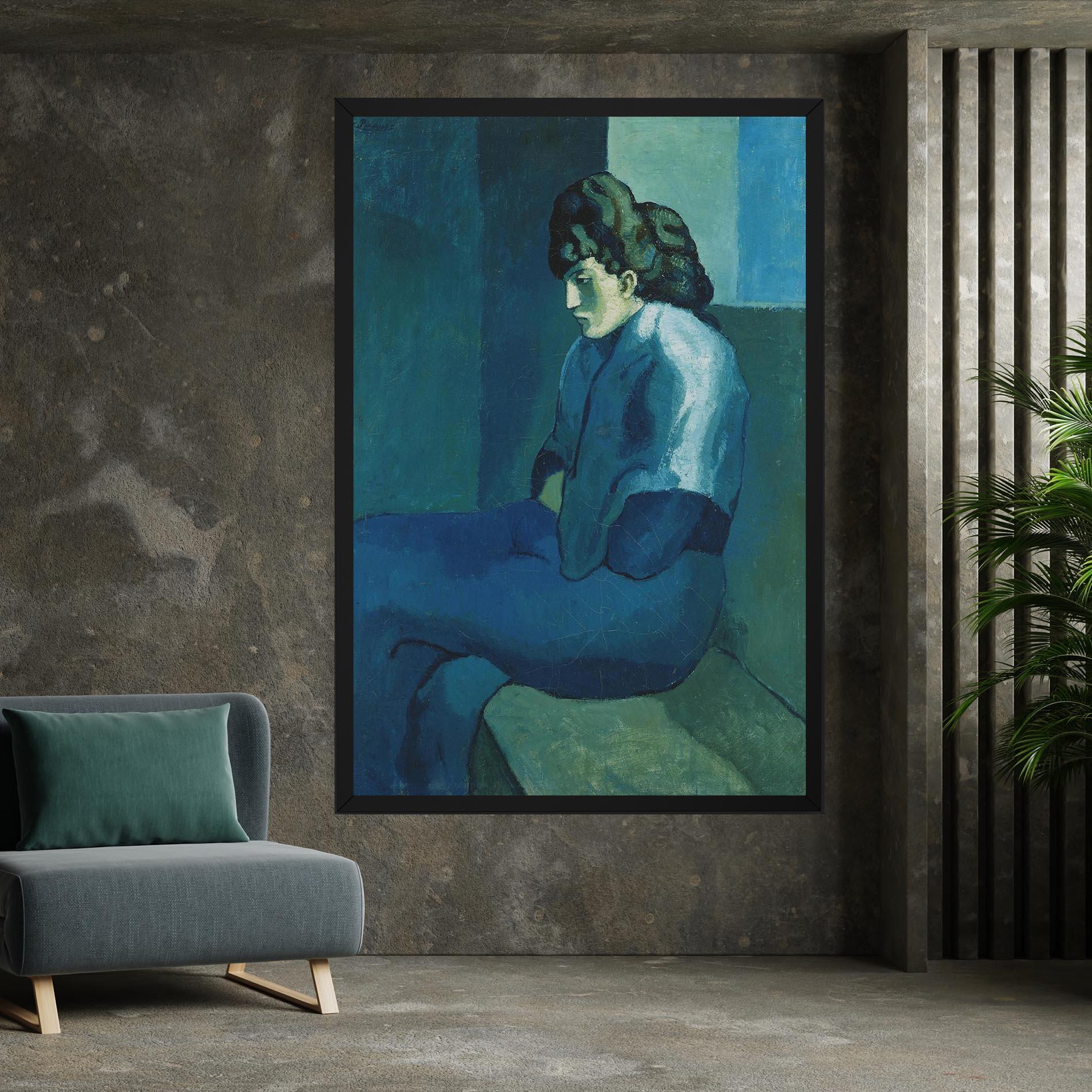 Tablou Canvas Femme Assise mockup 7