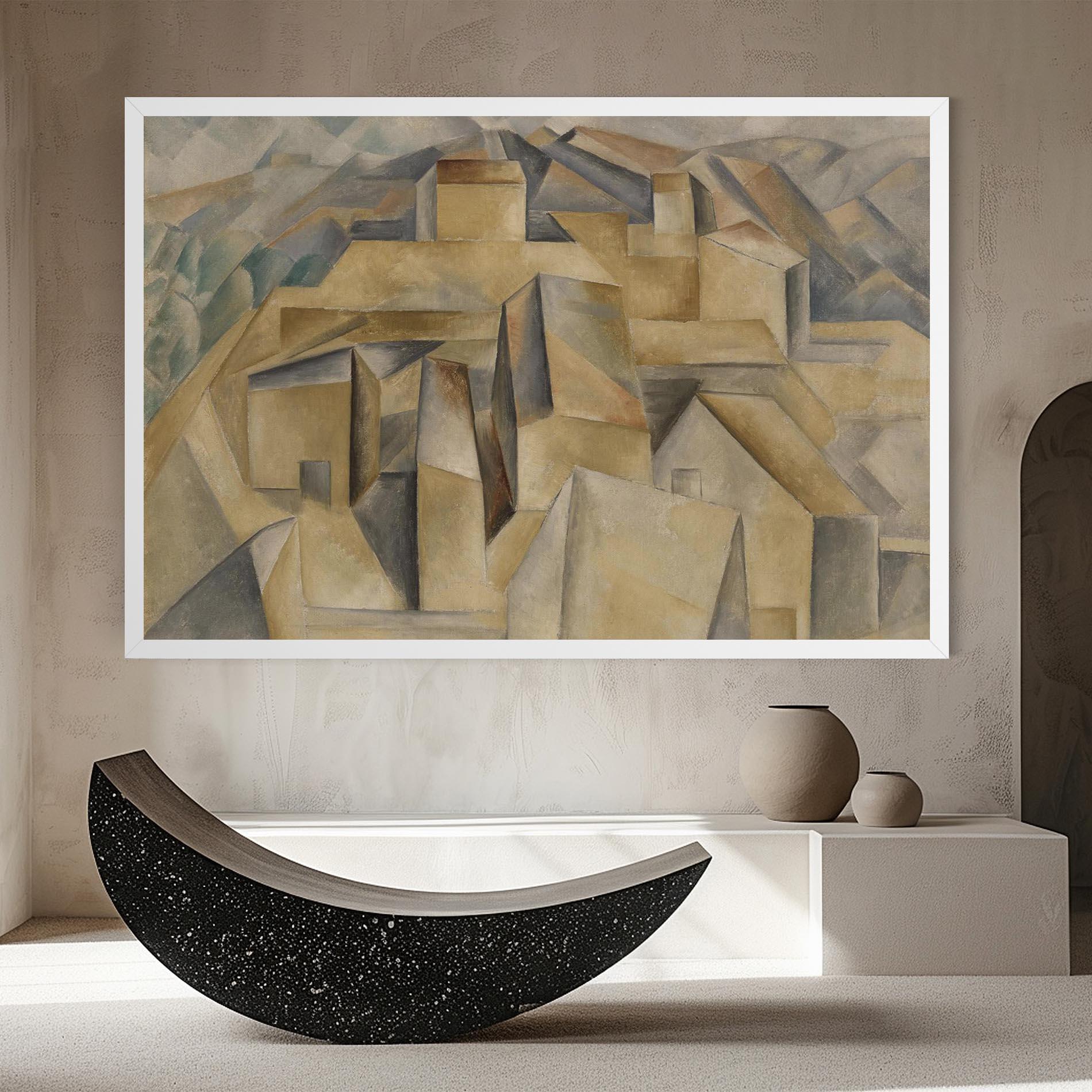 Tablou Canvas Houses On The Hill mockup 8