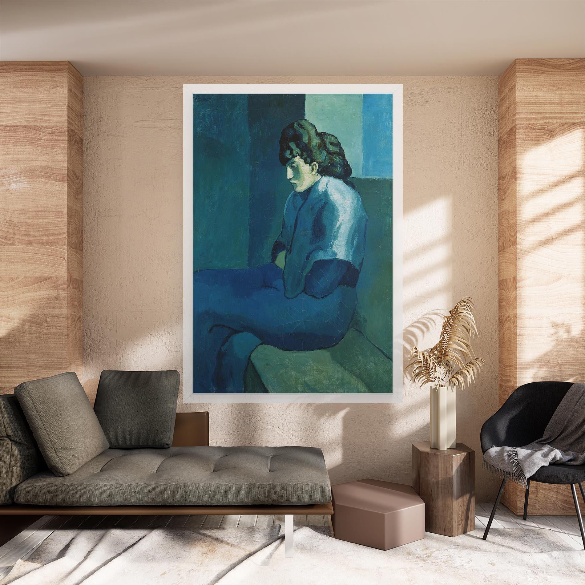 Tablou Canvas Femme Assise mockup 8