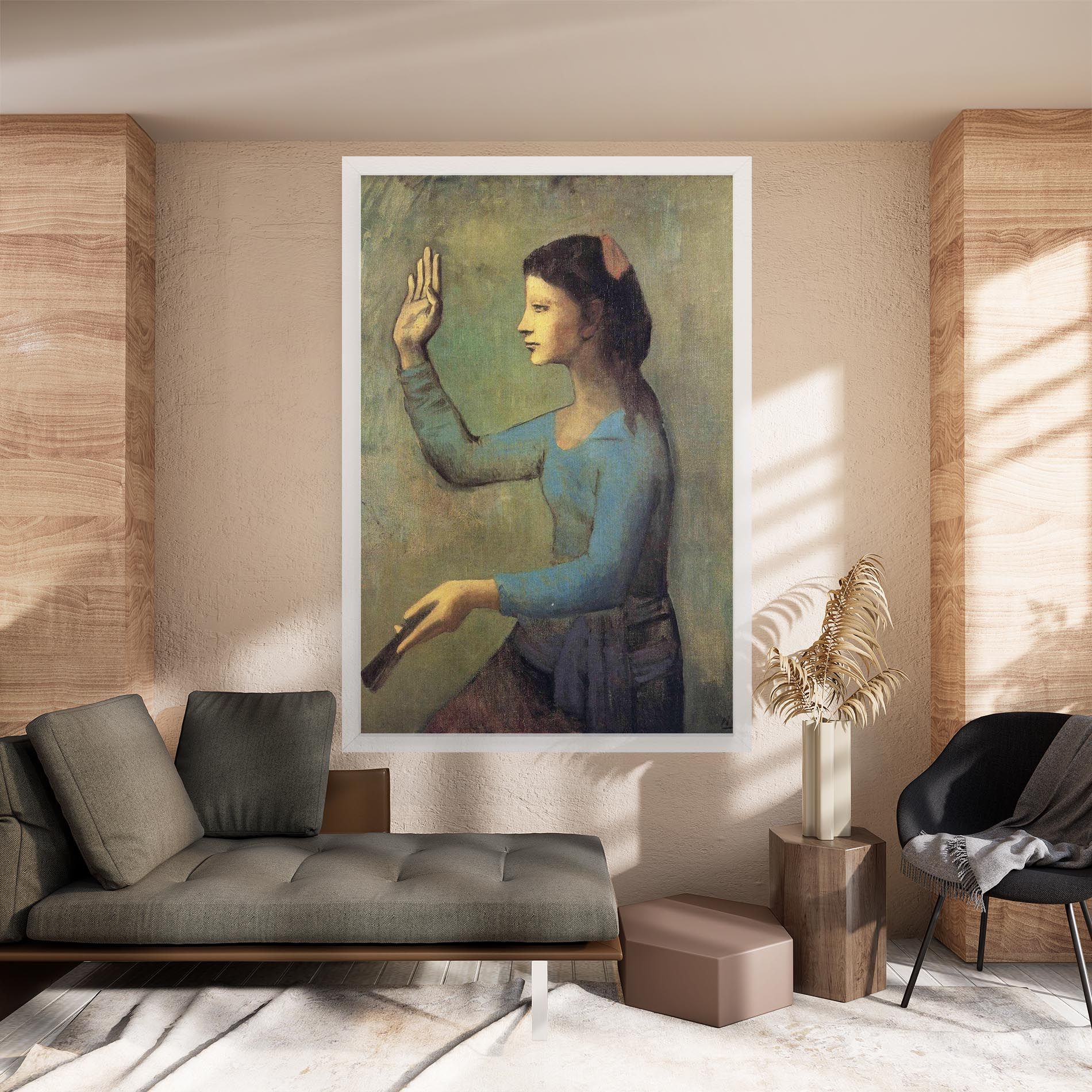 Lady With A Fan mockup 8