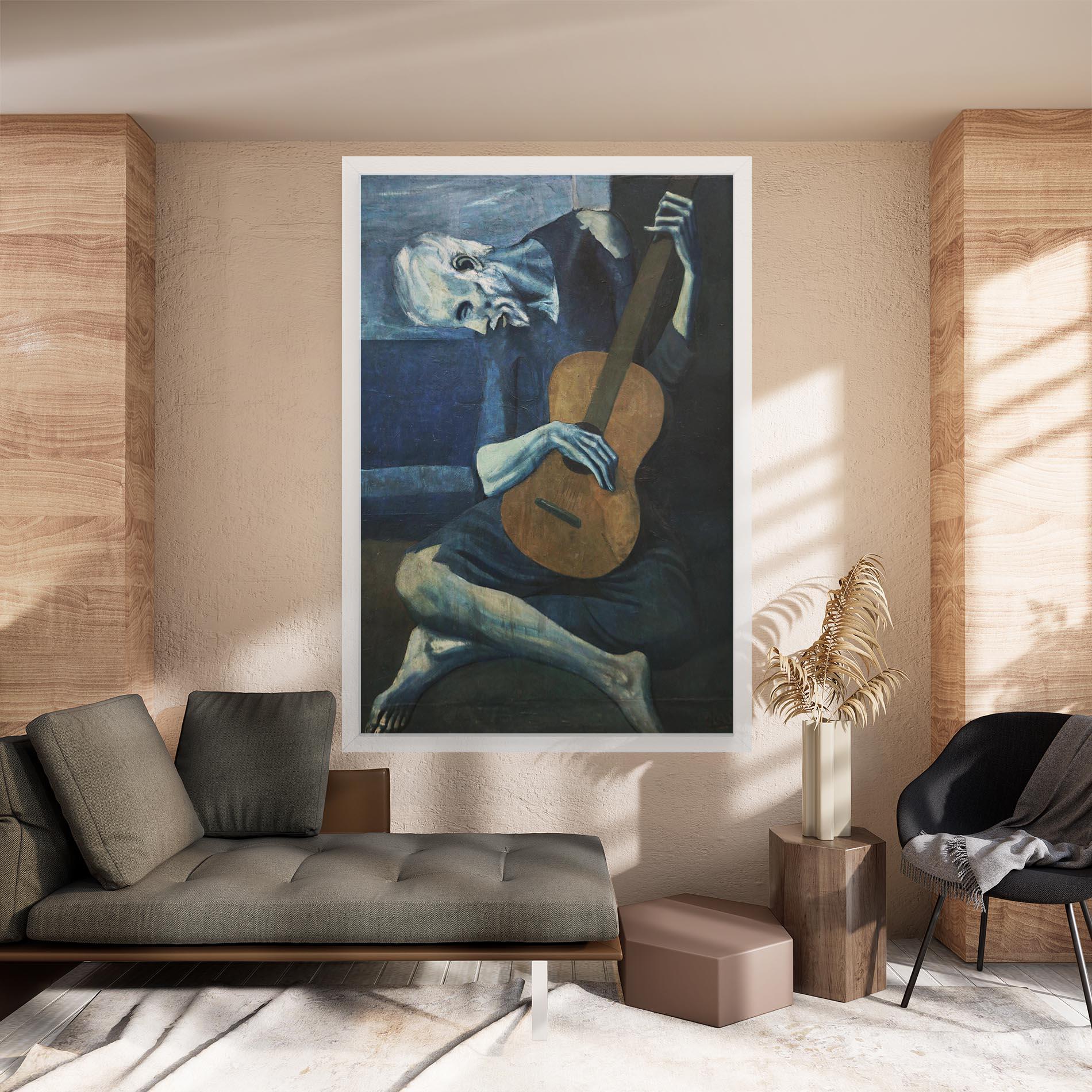 Tablou Canvas Old Guitarist mockup 8