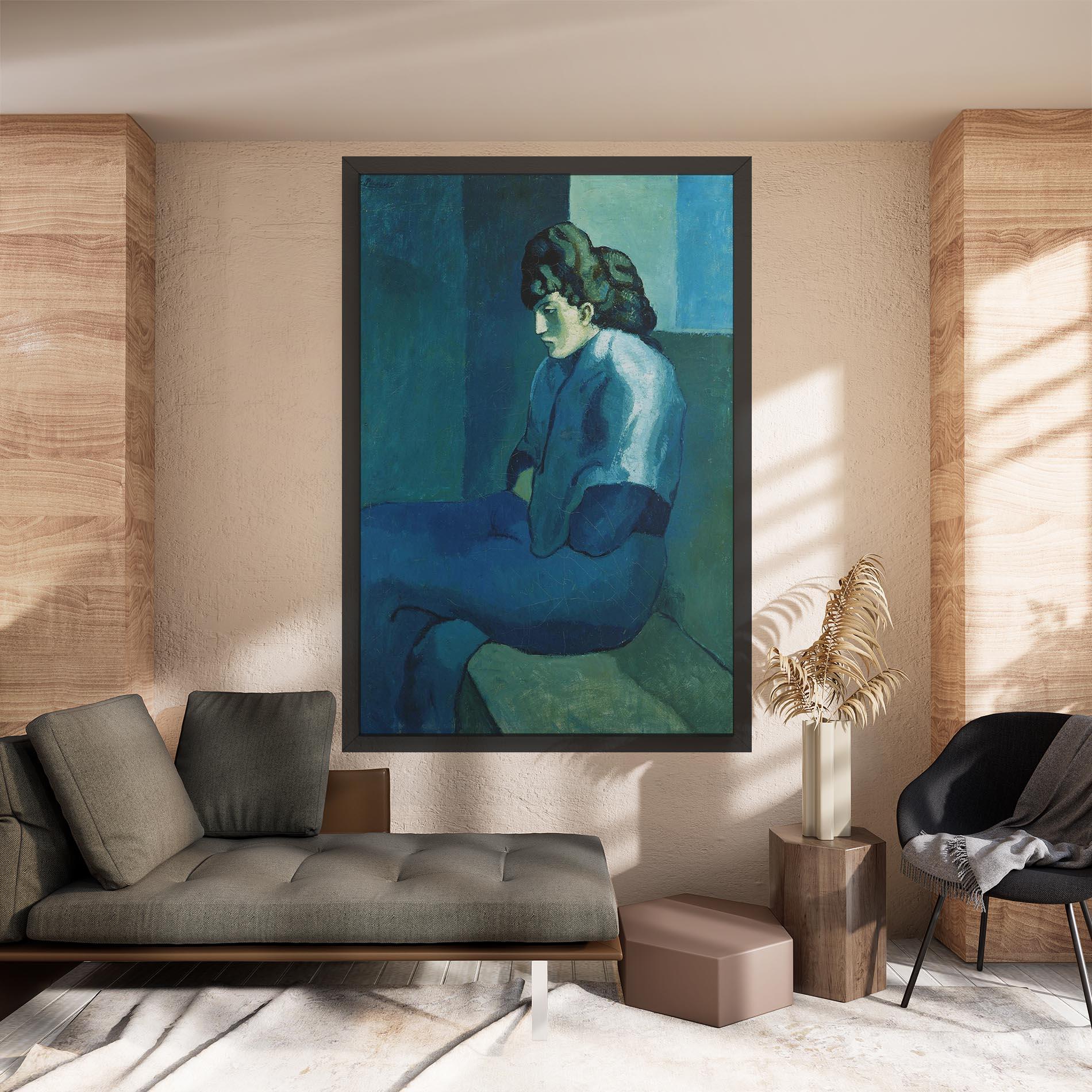 Tablou Canvas Femme Assise mockup 8