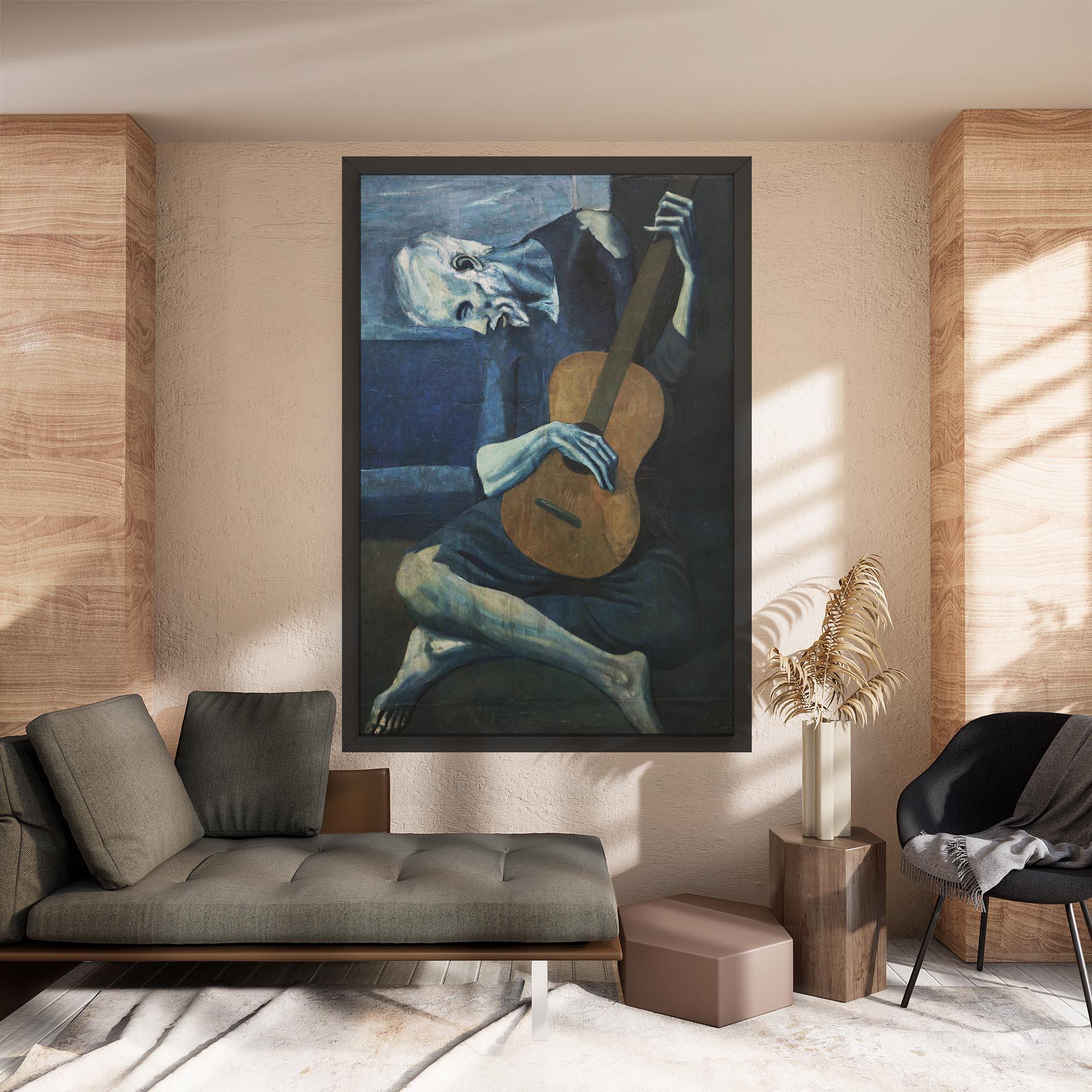 Tablou Canvas Old Guitarist mockup 8