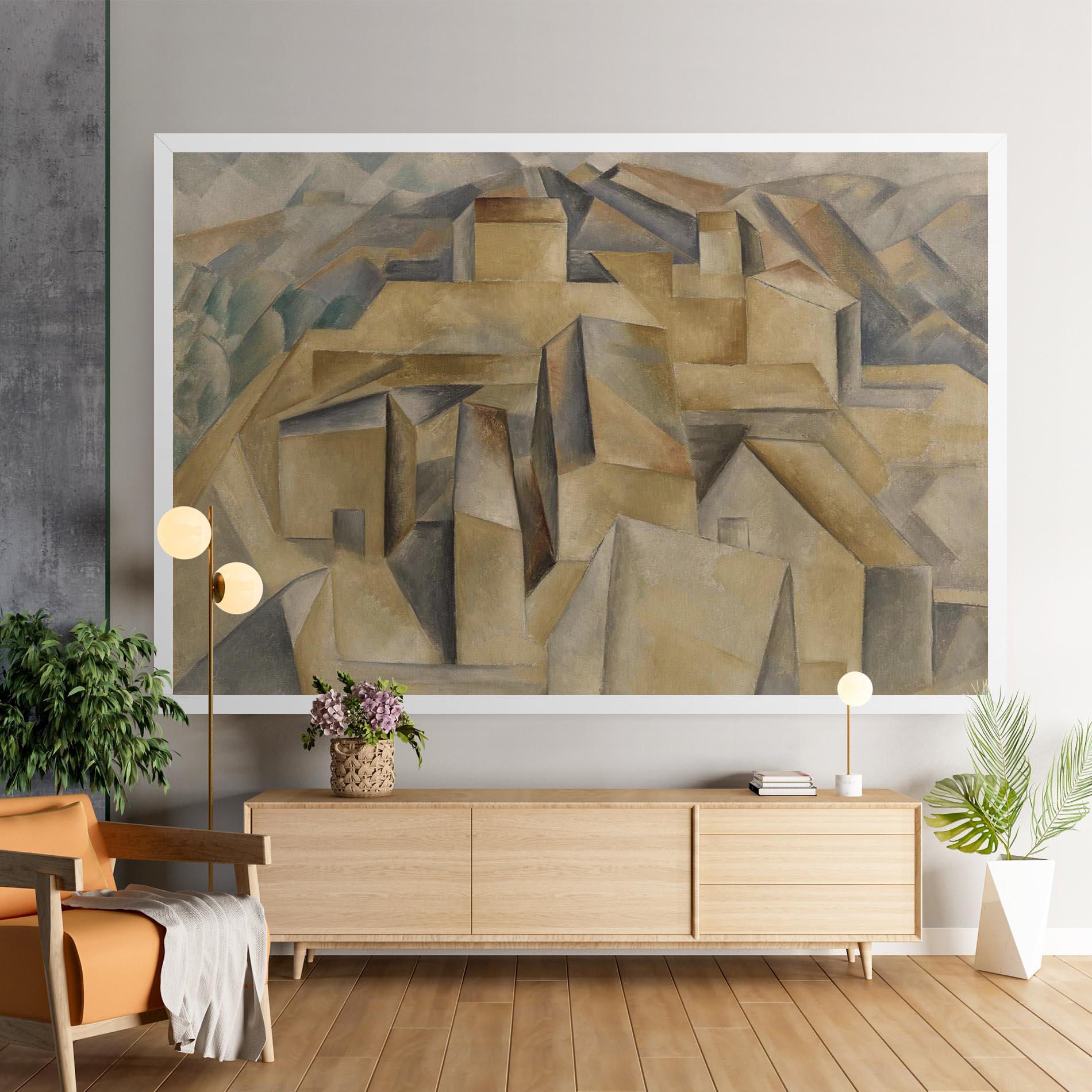 Tablou Canvas Houses On The Hill mockup 9