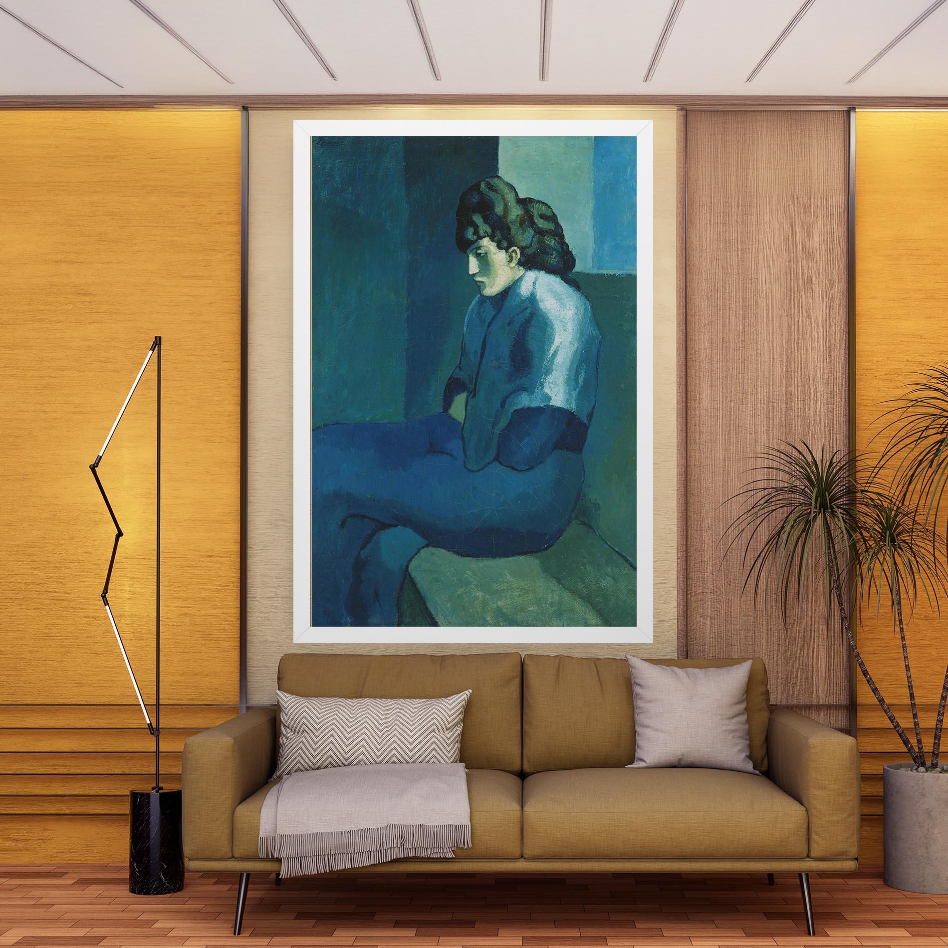 Tablou Canvas Femme Assise mockup 9