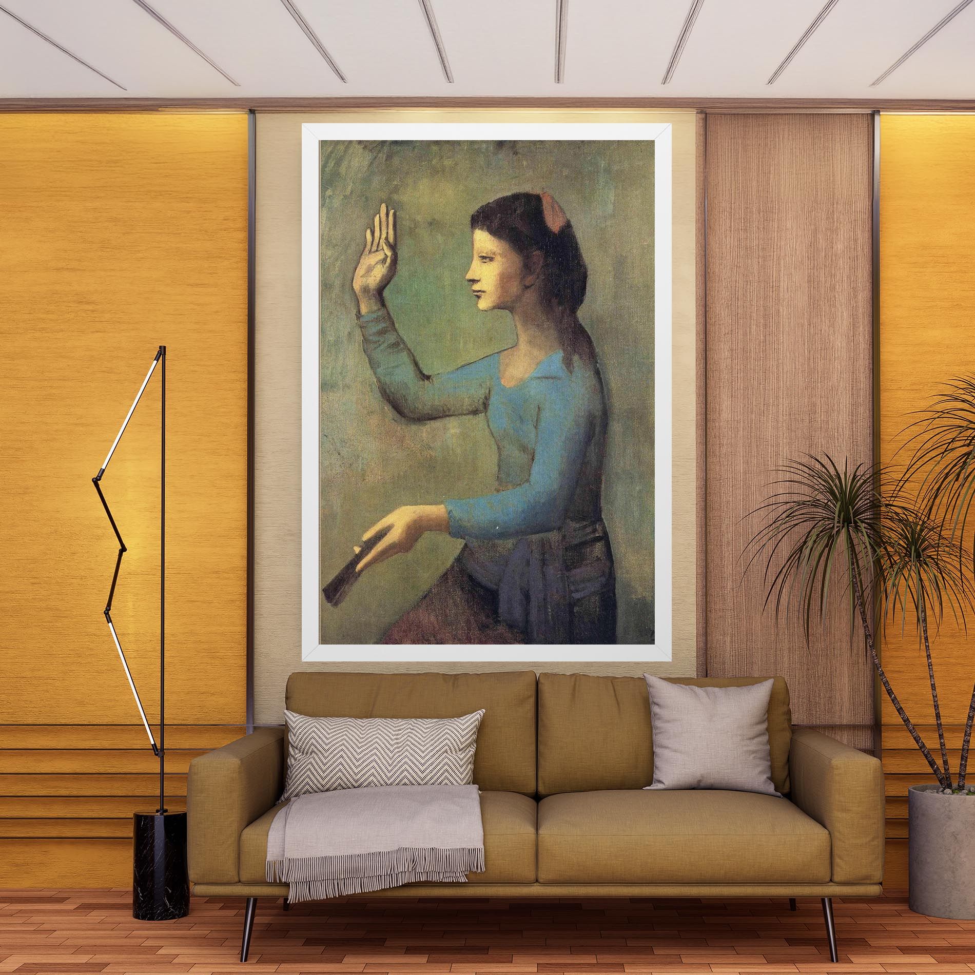 Lady With A Fan mockup 9