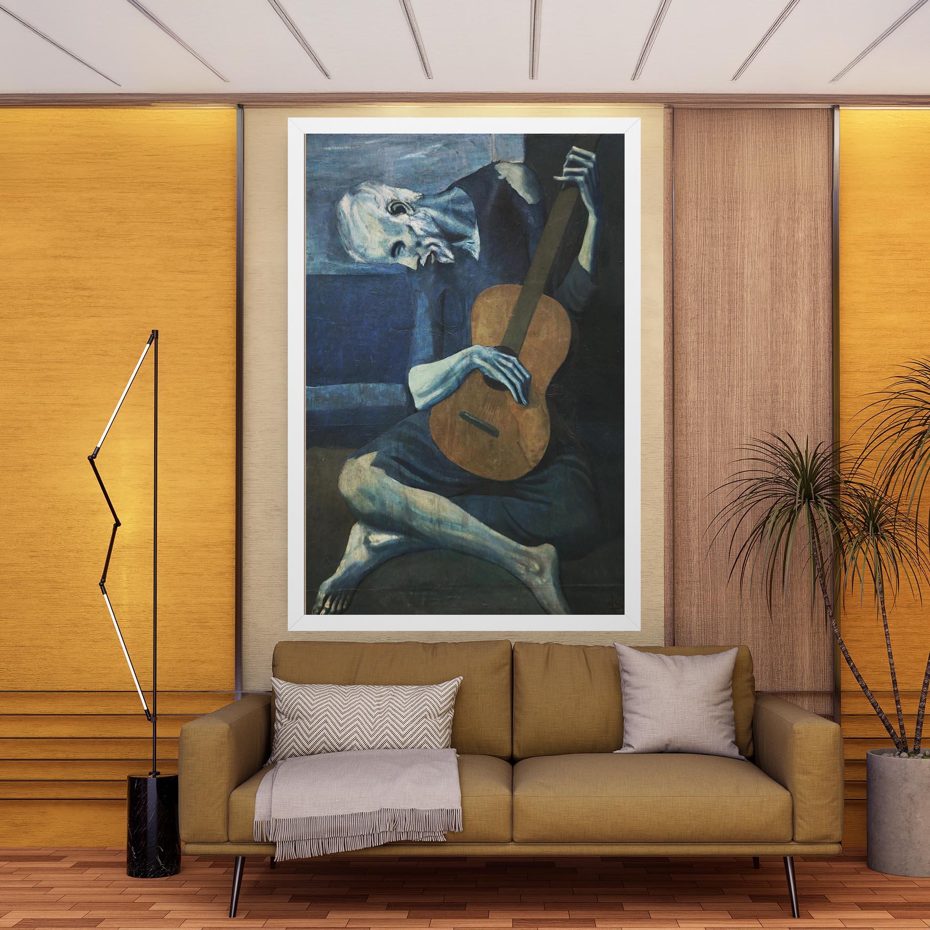 Tablou Canvas Old Guitarist mockup 9