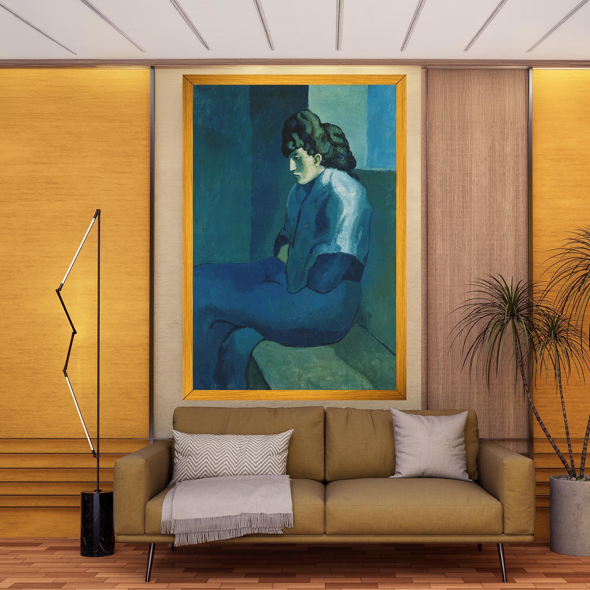 Tablou Canvas Femme Assise mockup 9