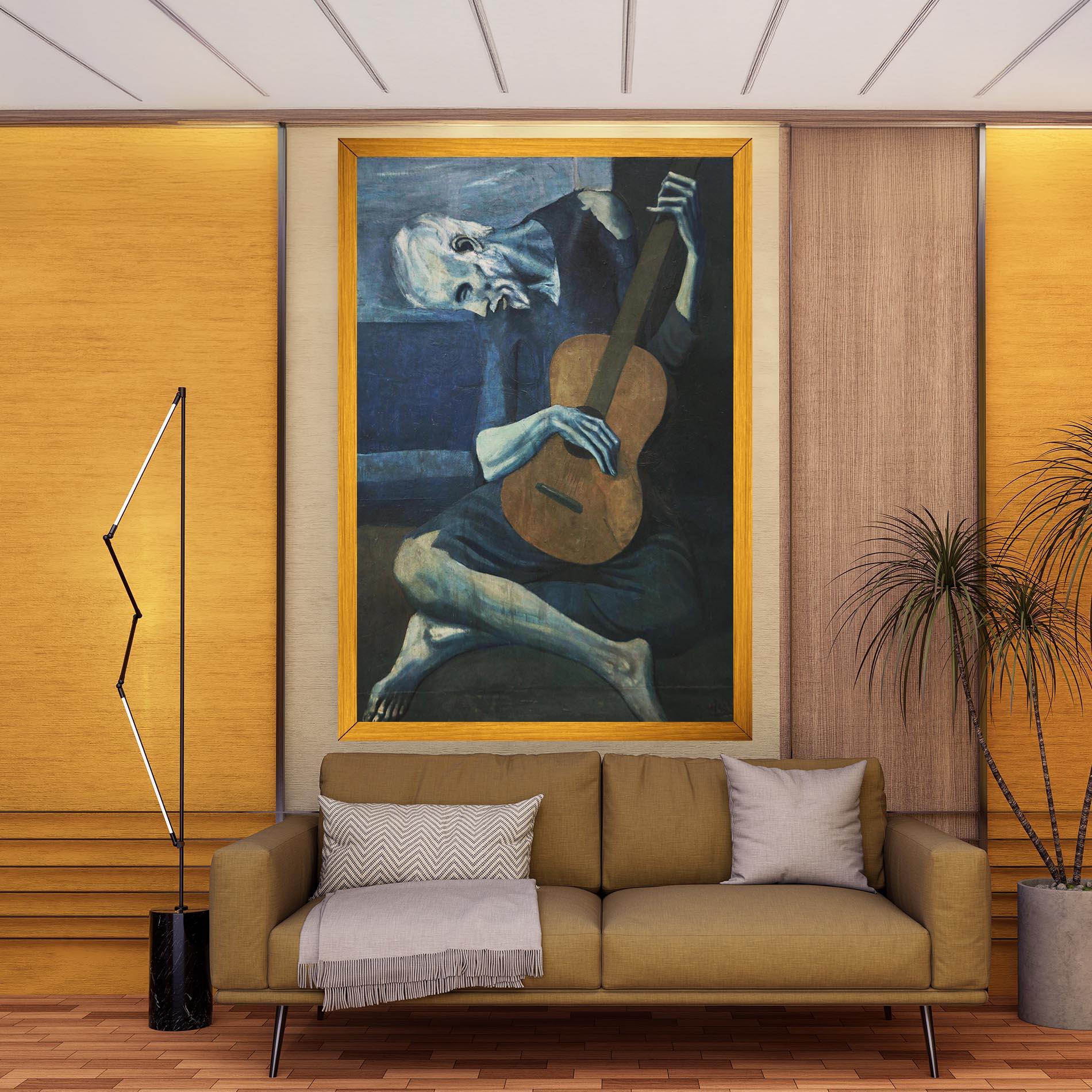 Tablou Canvas Old Guitarist mockup 9