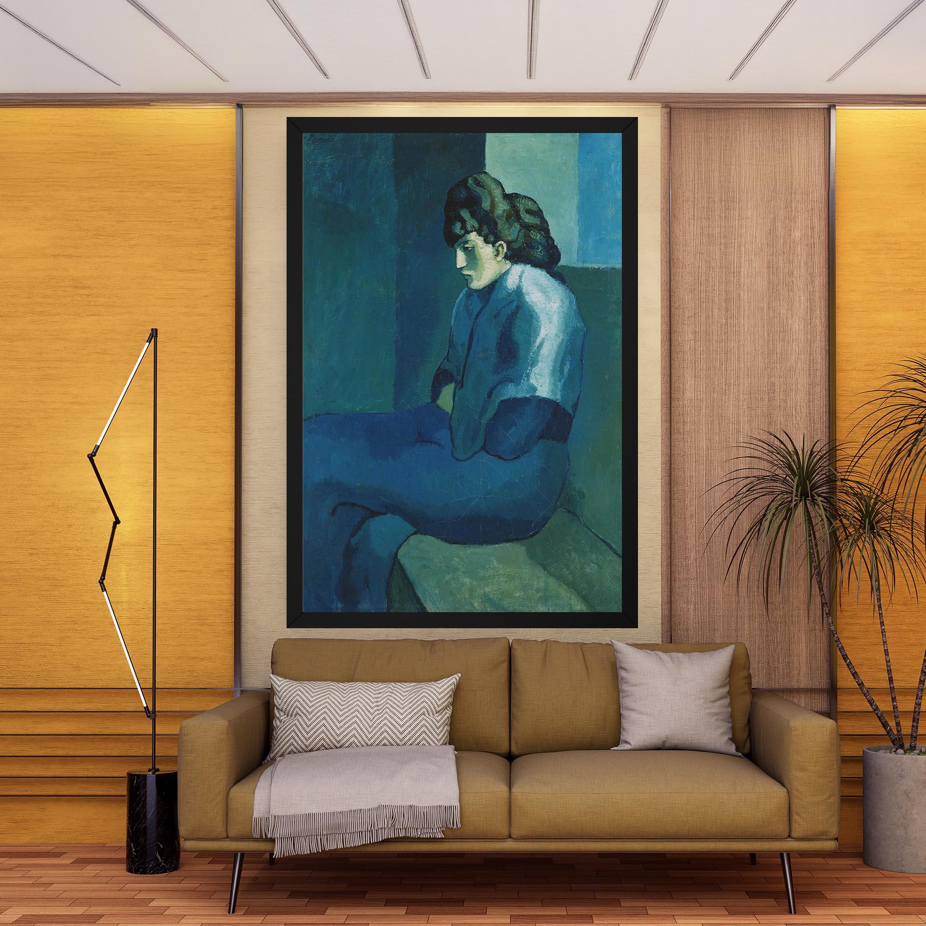 Tablou Canvas Femme Assise mockup 9