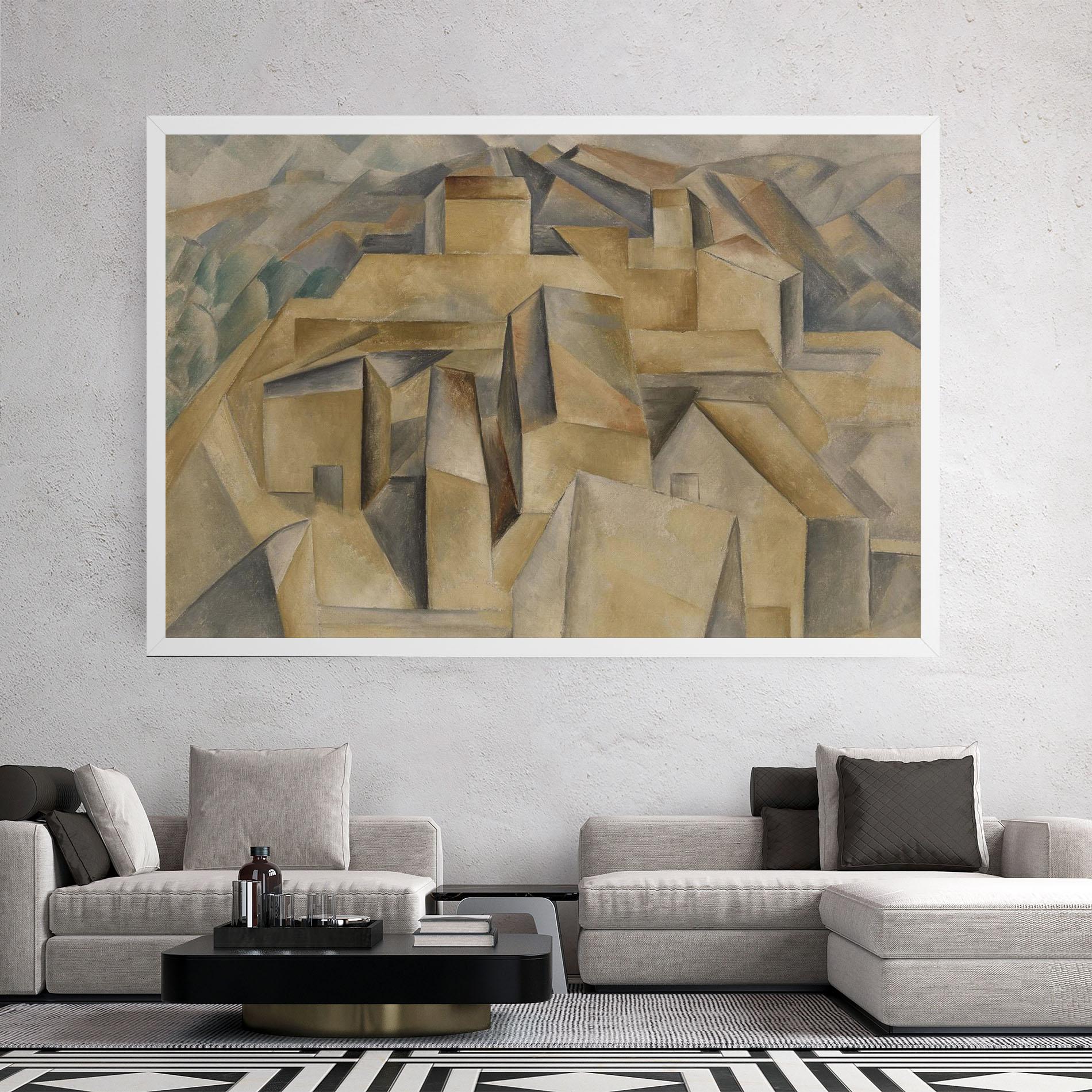 Tablou Canvas Houses On The Hill mockup 2