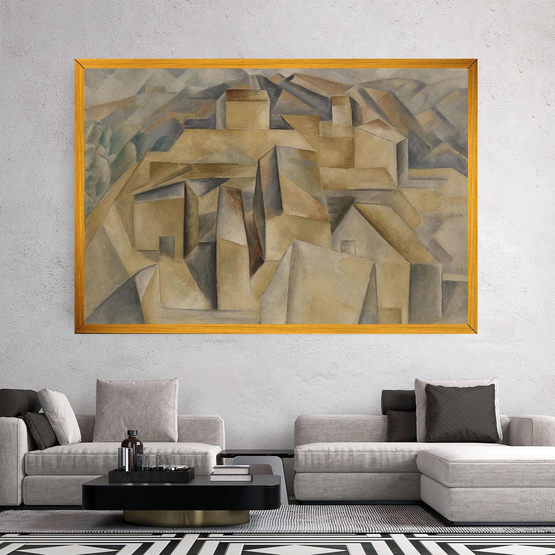 Tablou Canvas Houses On The Hill mockup 2