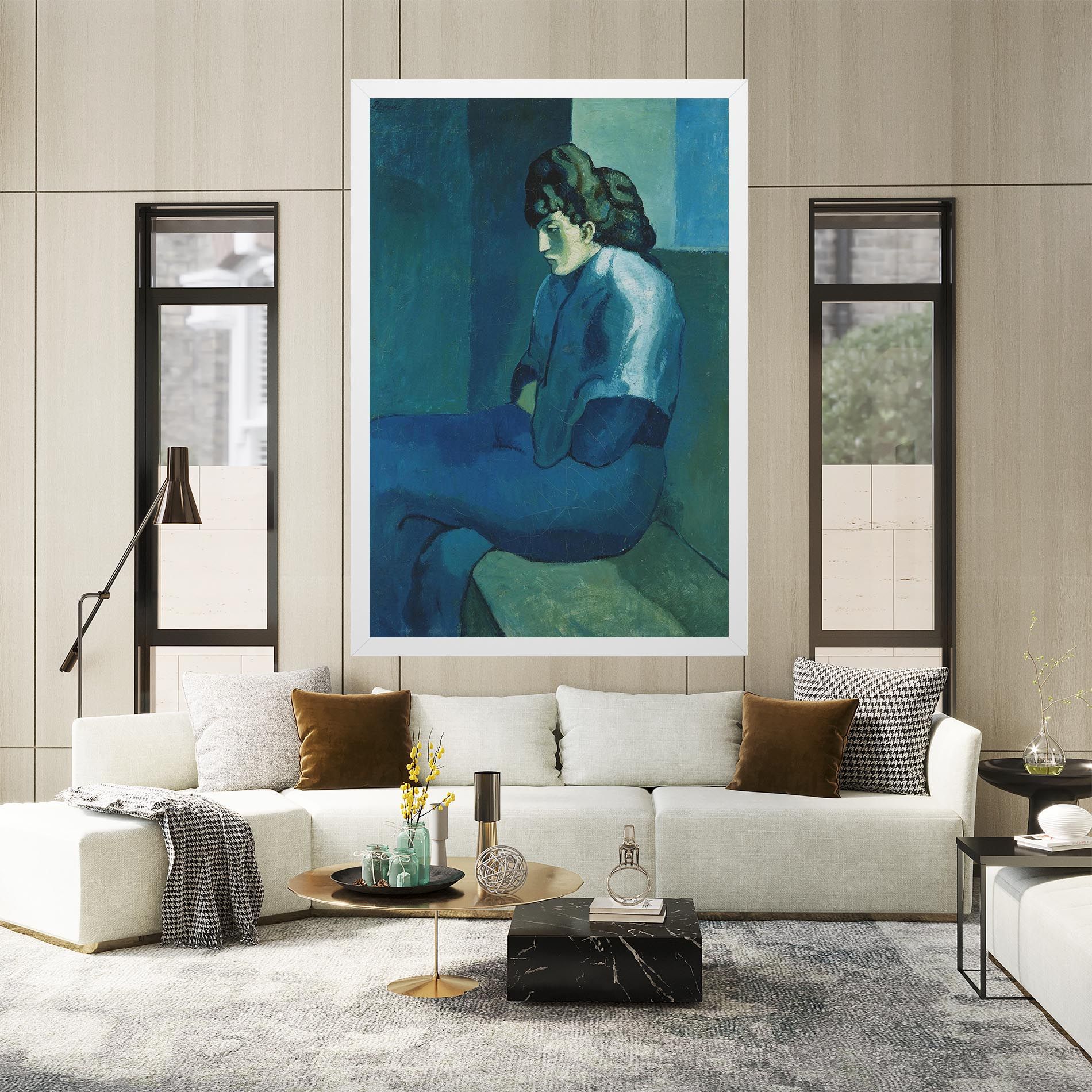 Femme Assise mockup 2