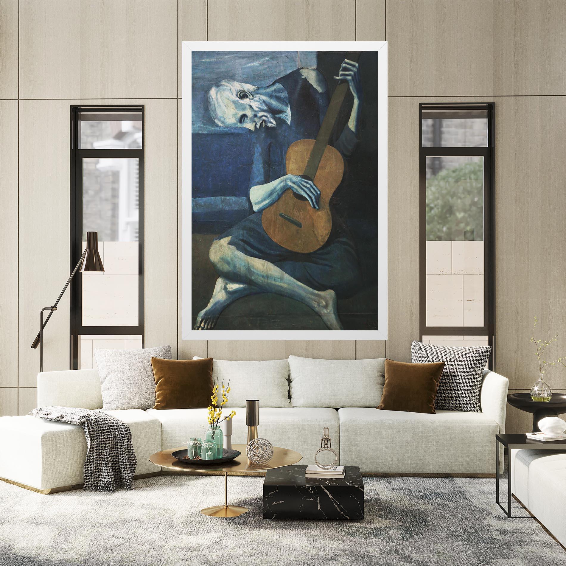 Tablou Canvas Old Guitarist mockup 2