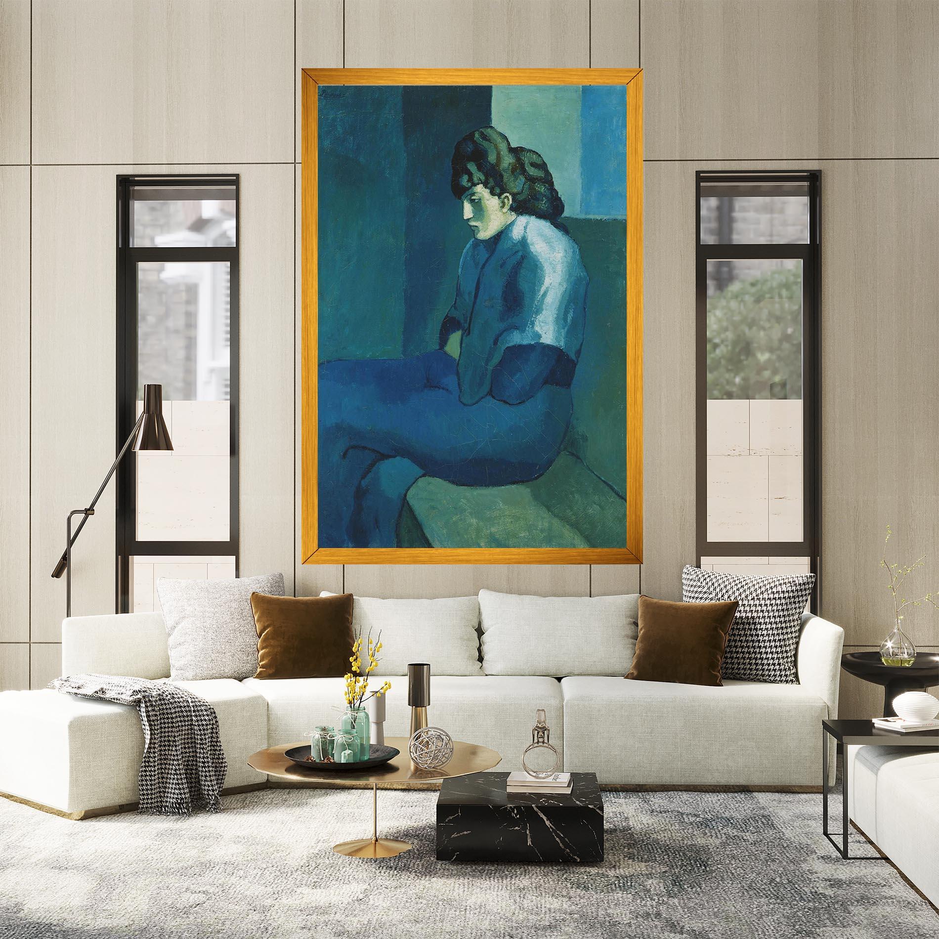 Tablou Canvas Femme Assise mockup 2