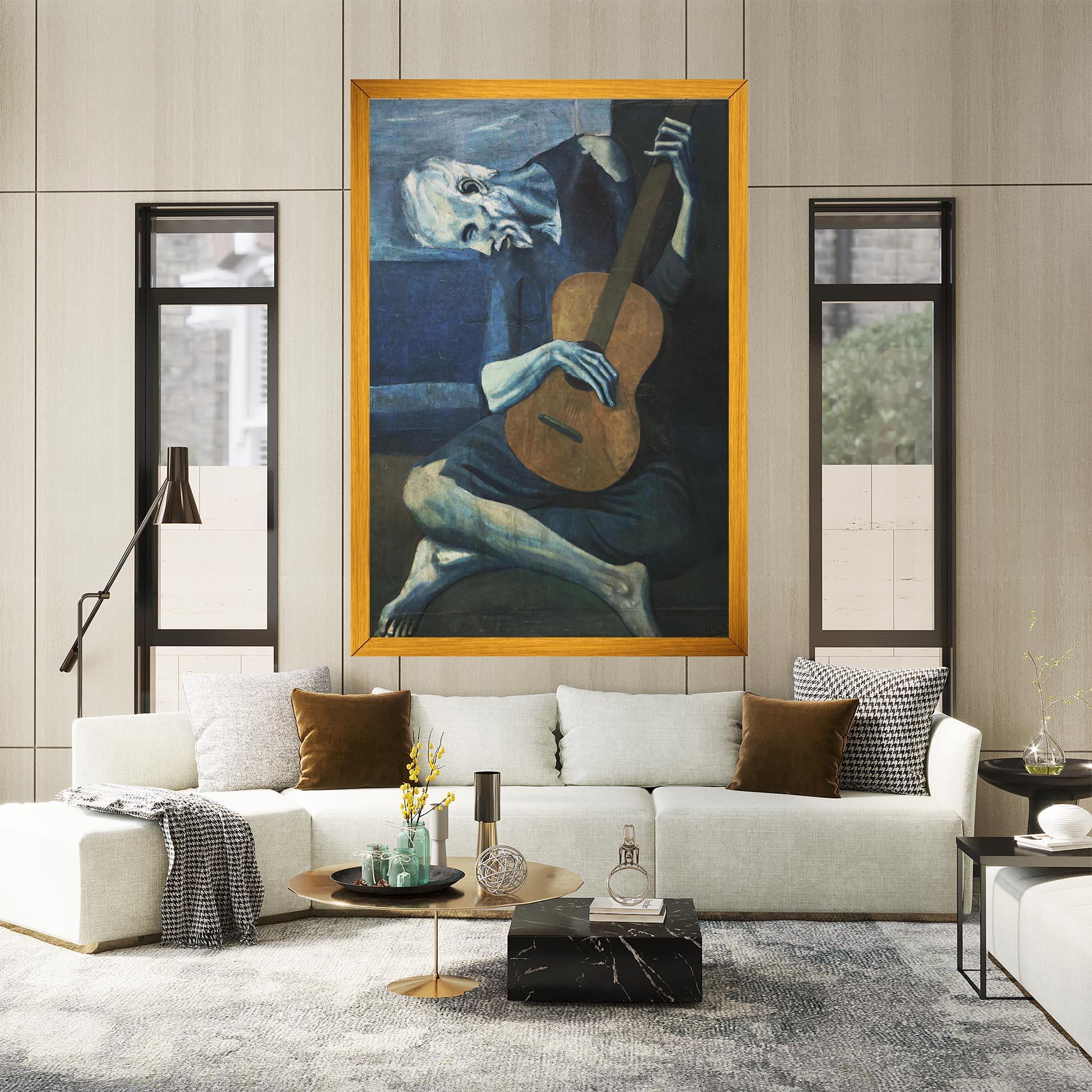 Tablou Canvas Old Guitarist mockup 2