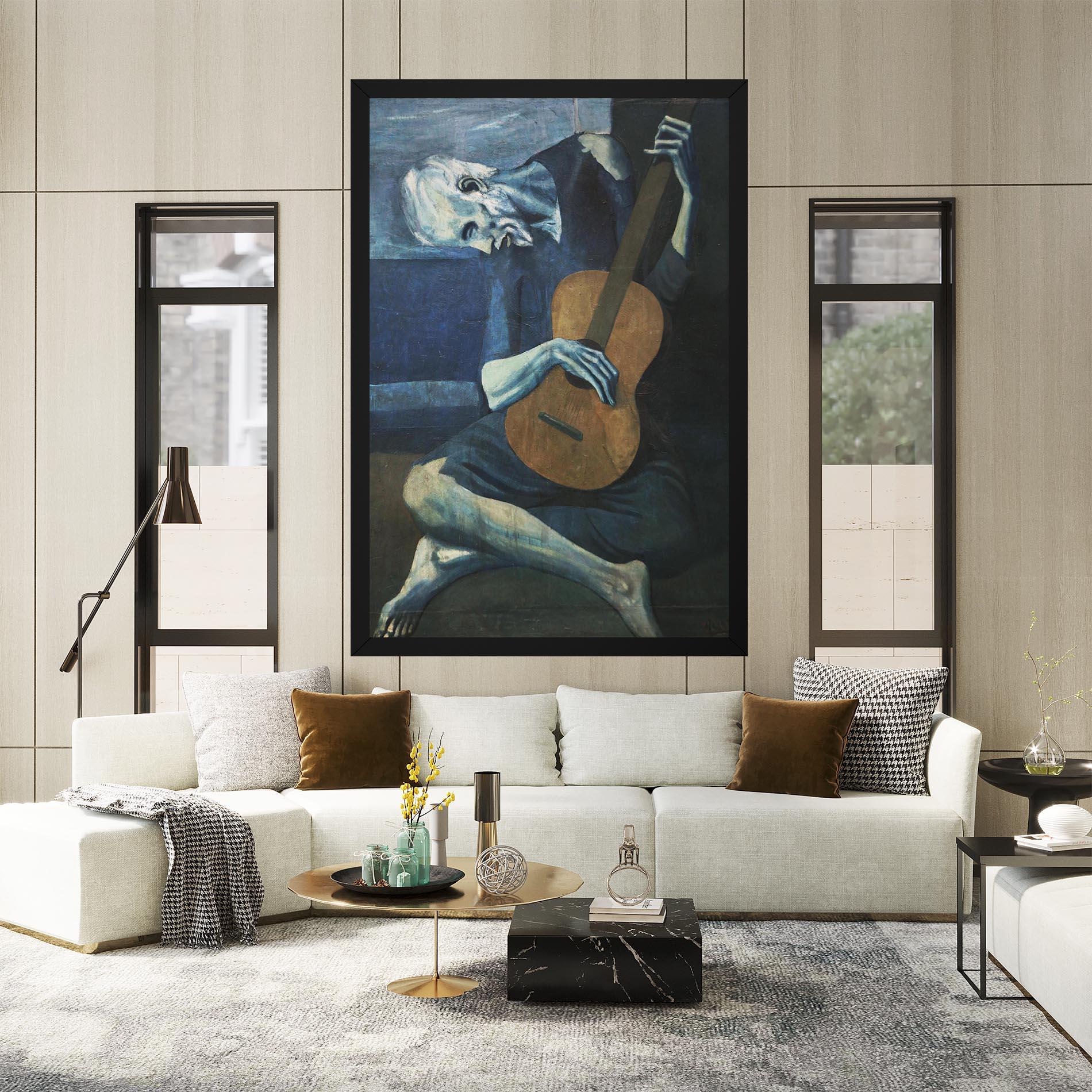 Tablou Canvas Old Guitarist mockup 2