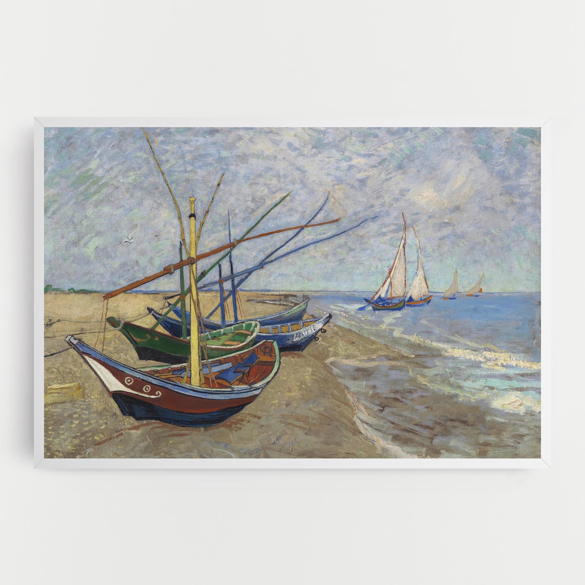 Tablou Canvas Boats Beach mockup 0