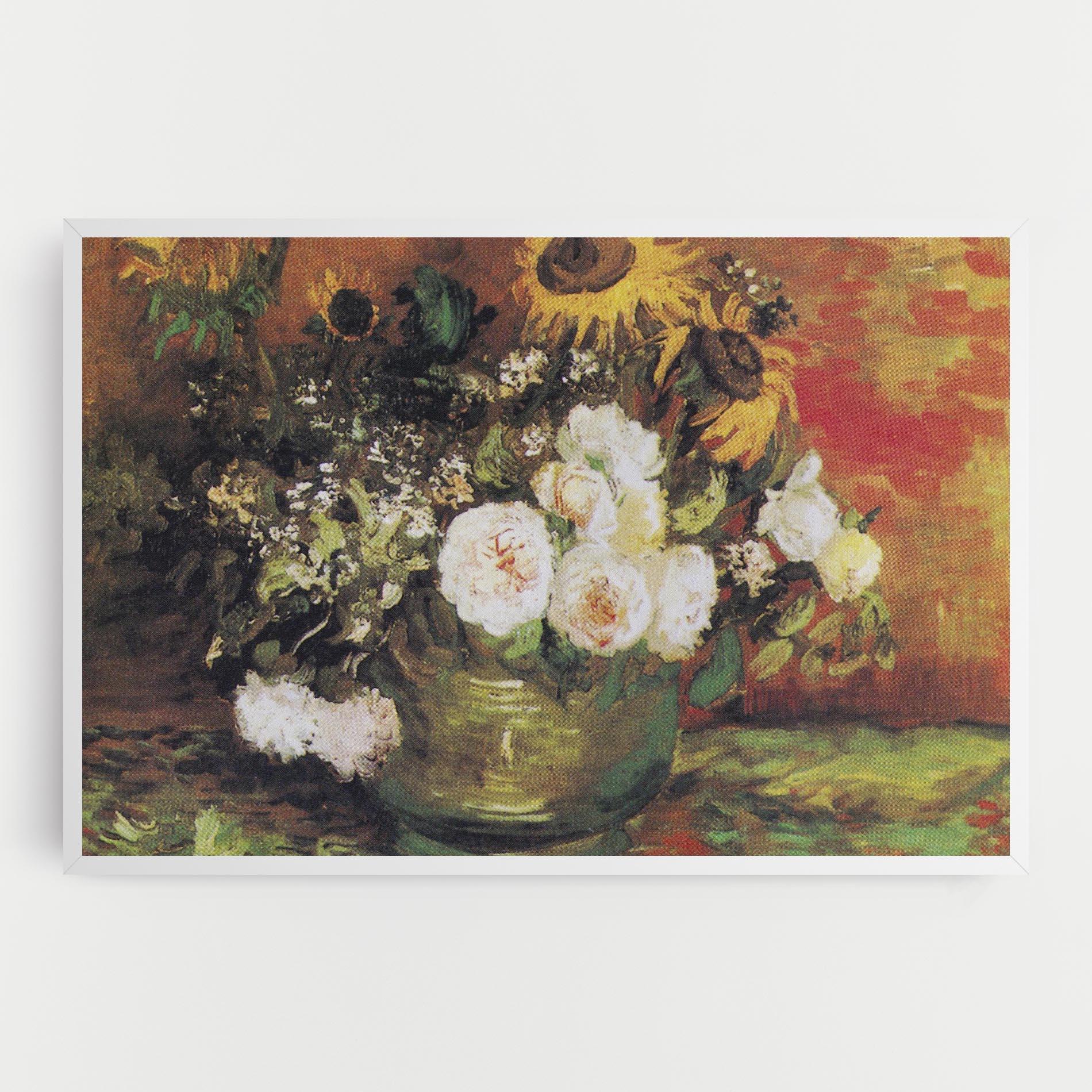 Tablou Canvas Bowl With Sunflowers mockup 0