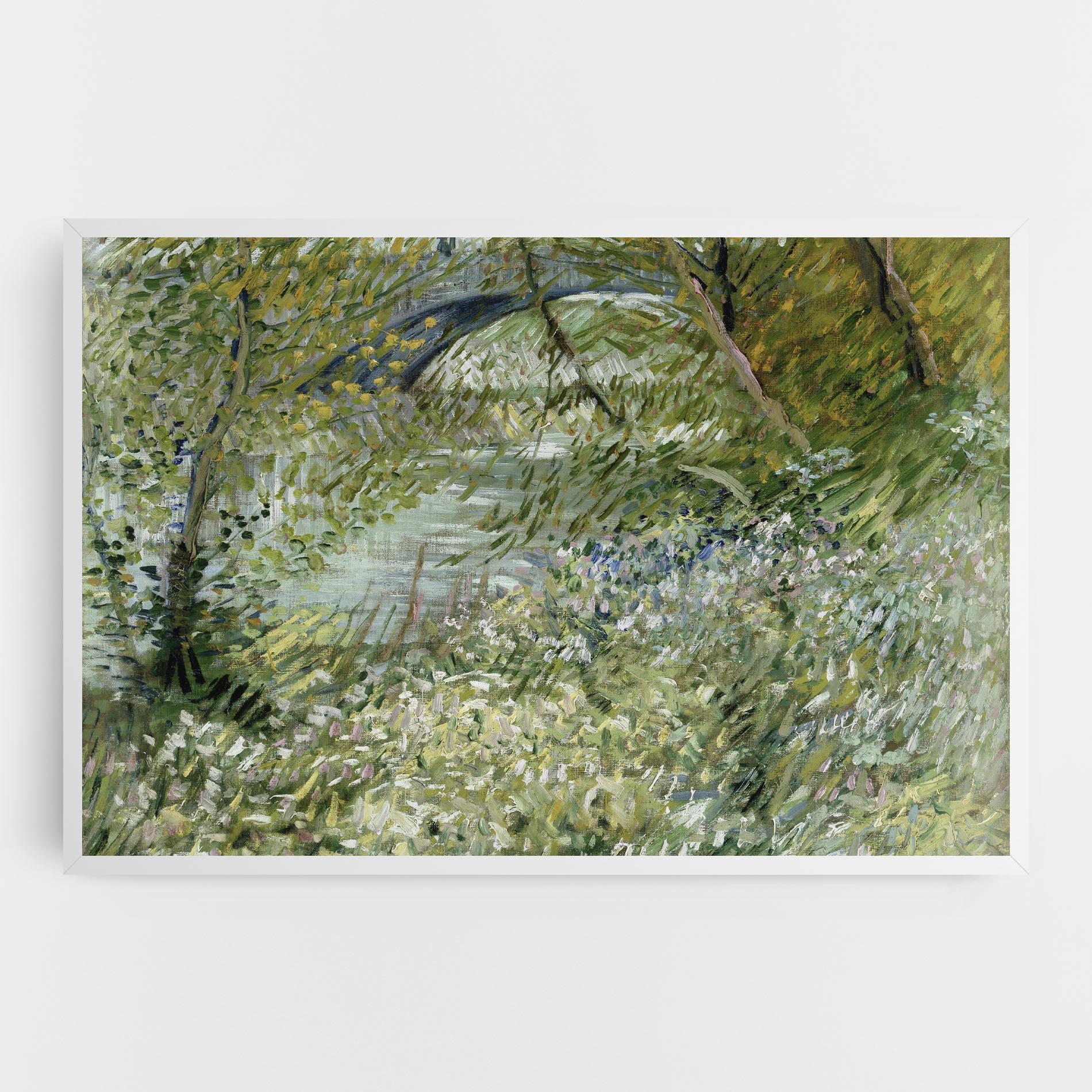 Tablou Canvas River Bank Springtime mockup 0