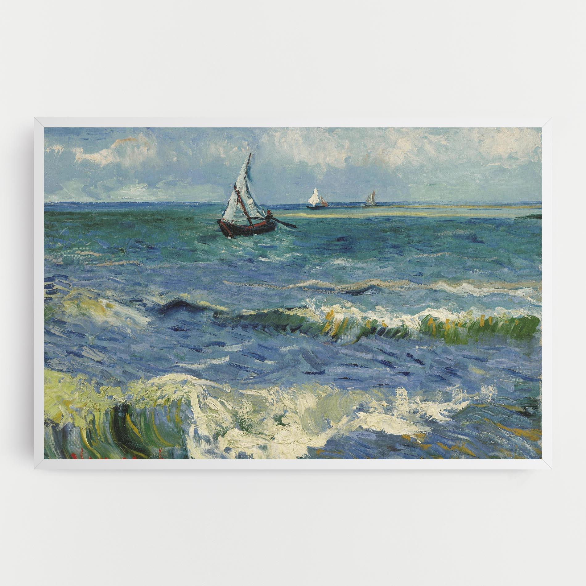 Tablou Canvas Zeegezicht Saintes Maries mockup 0