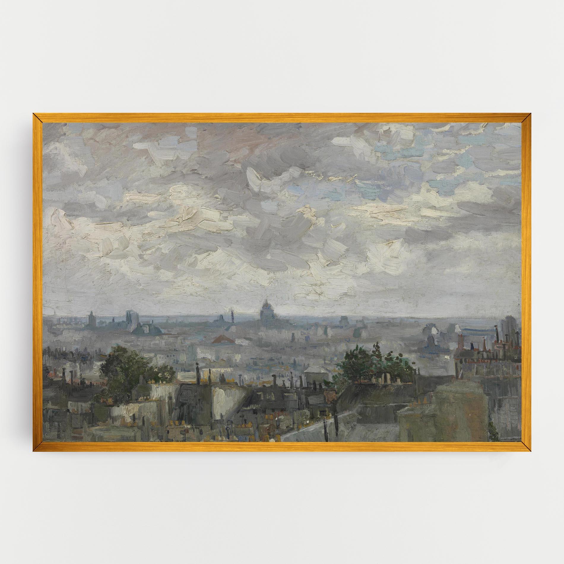 Tablou Canvas Gezicht Op Paris mockup 0