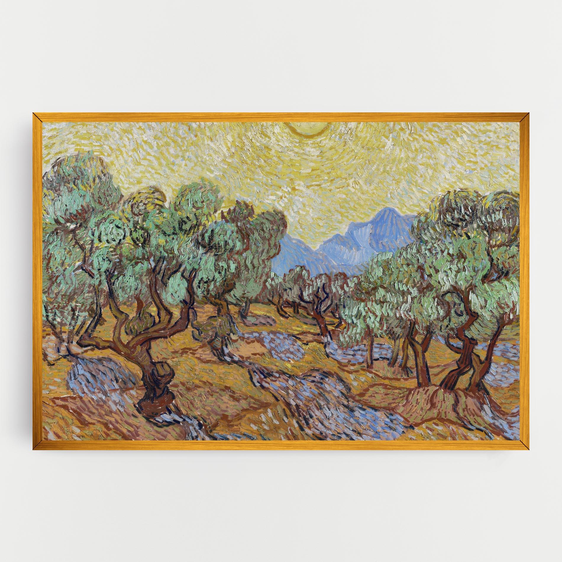Tablou Canvas Gogh Olive Trees mockup 0
