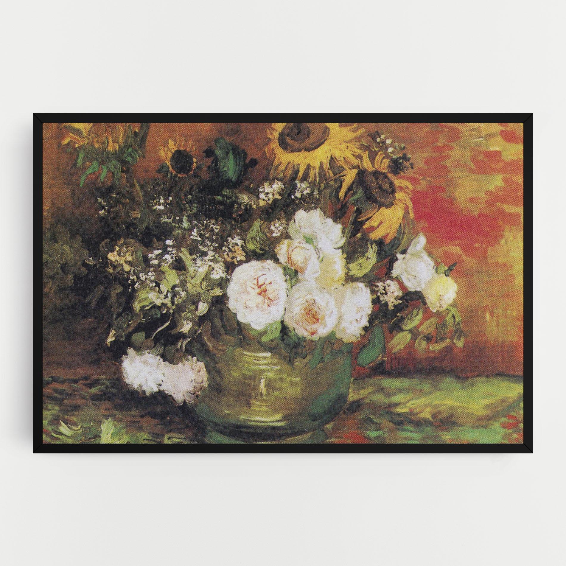 Tablou Canvas Bowl With Sunflowers mockup 0