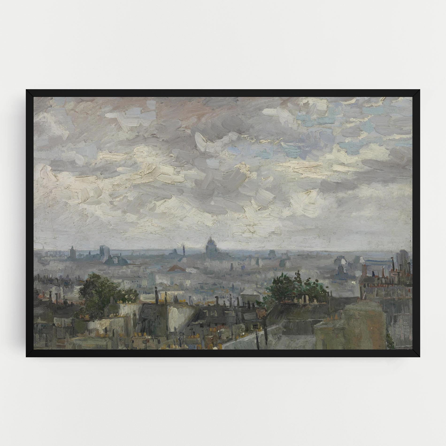 Tablou Canvas Gezicht Op Paris mockup 0