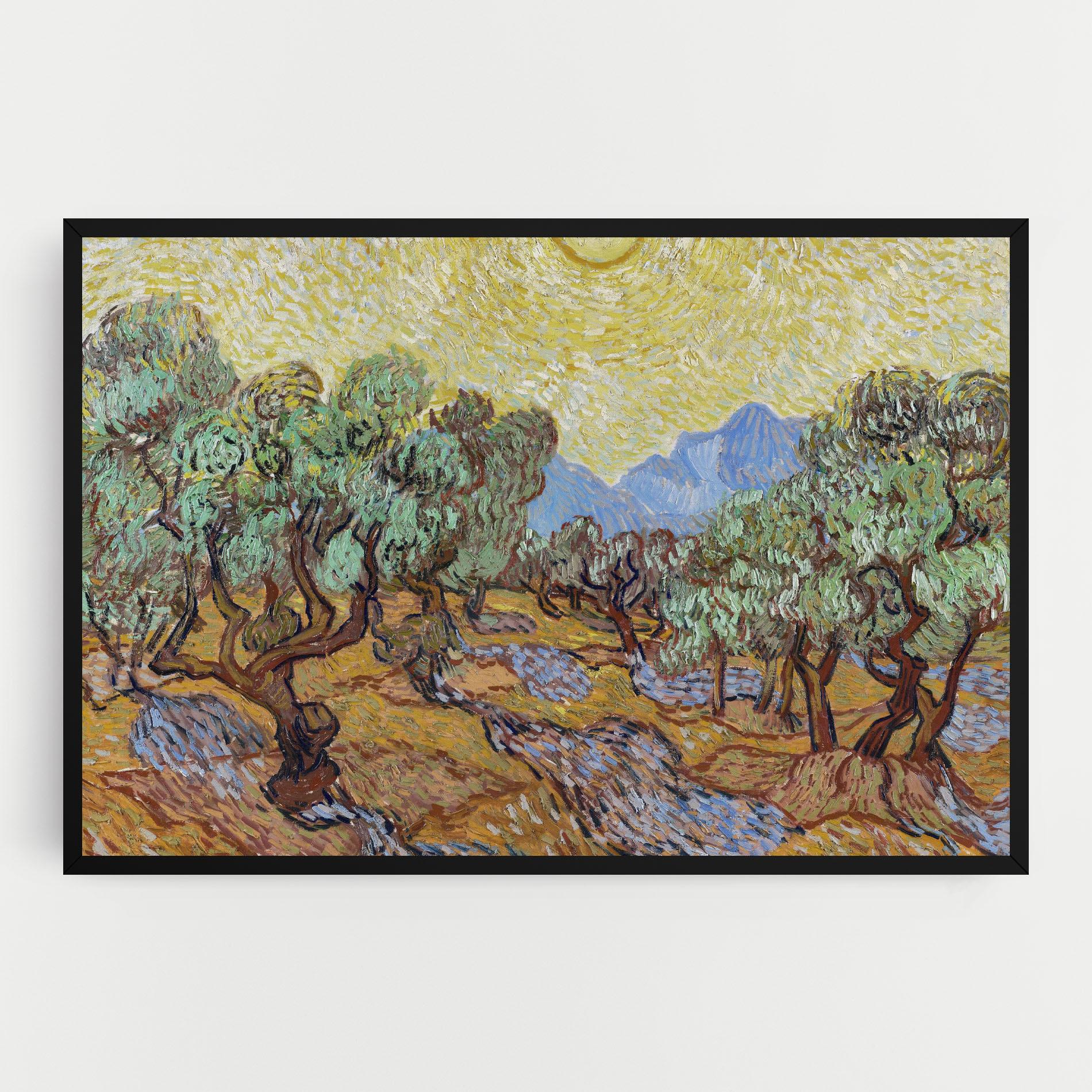 Tablou Canvas Gogh Olive Trees mockup 0