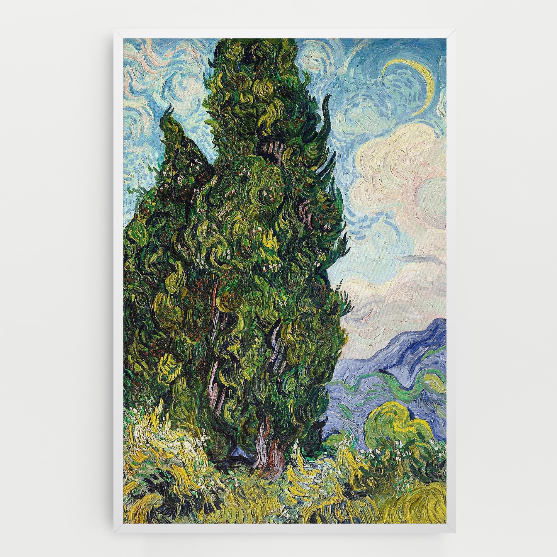 Tablou Canvas Cypresses mockup 0