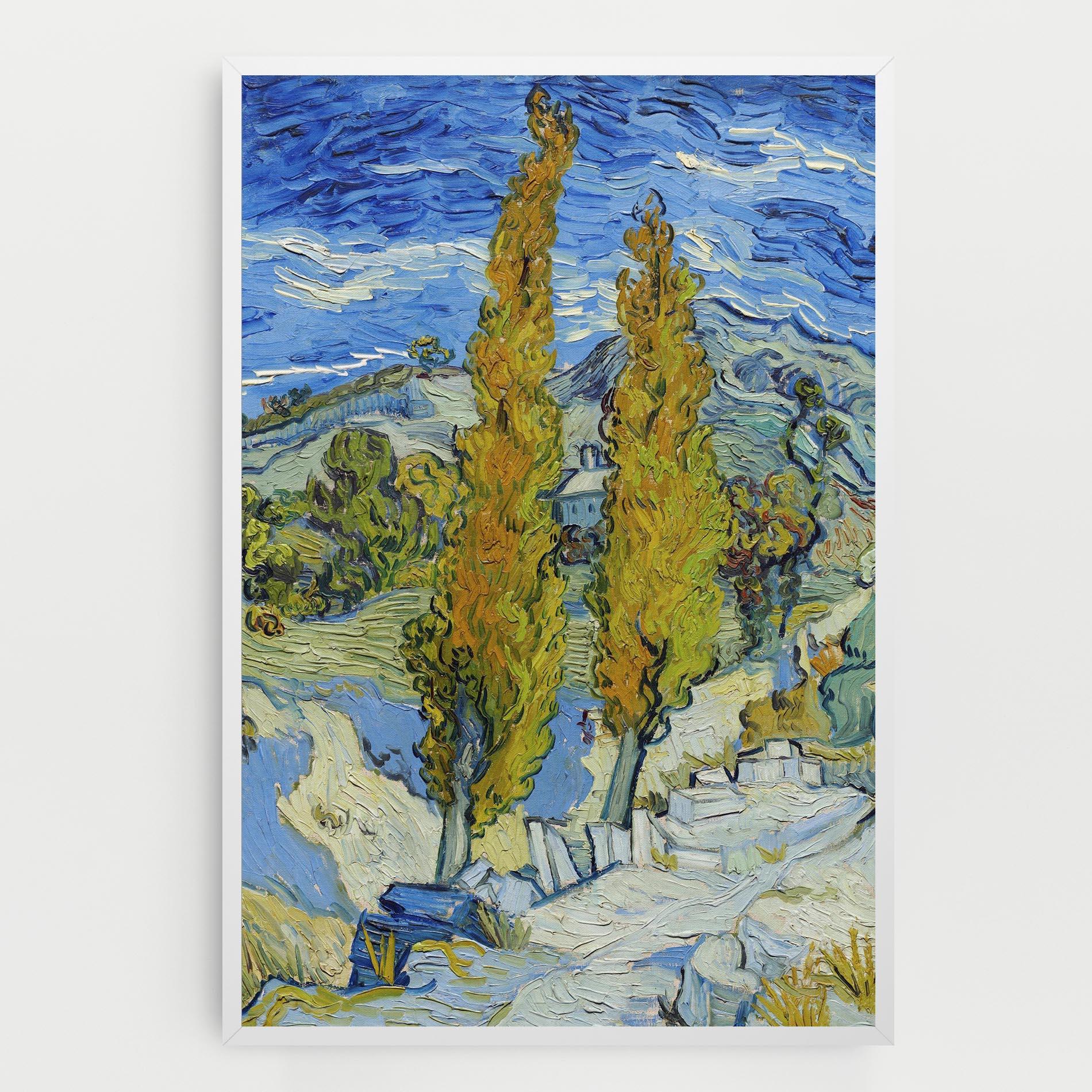 Tablou Canvas Poplars At Saint Remy mockup 0