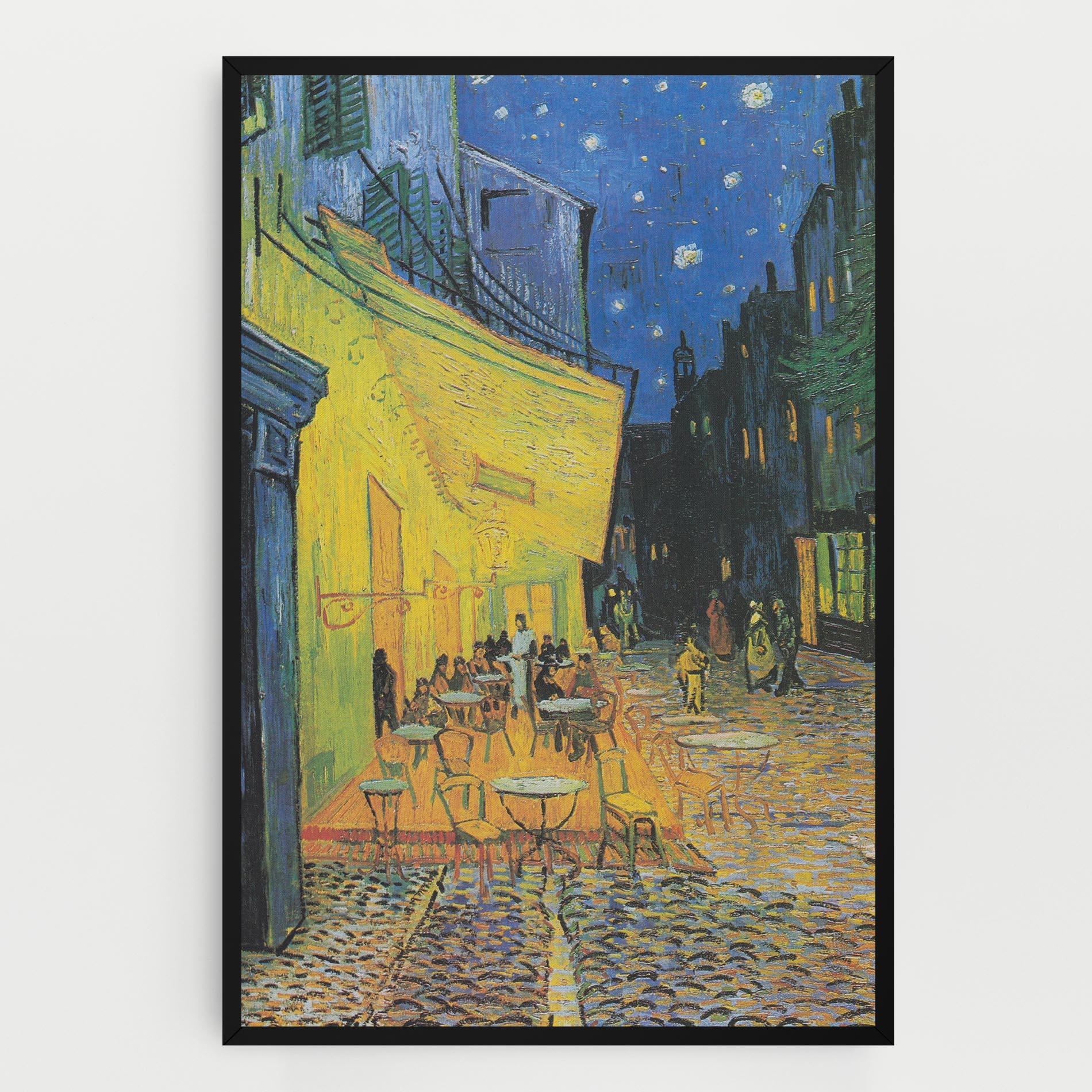 Tablou Canvas Cafe Terrace At Night mockup 0