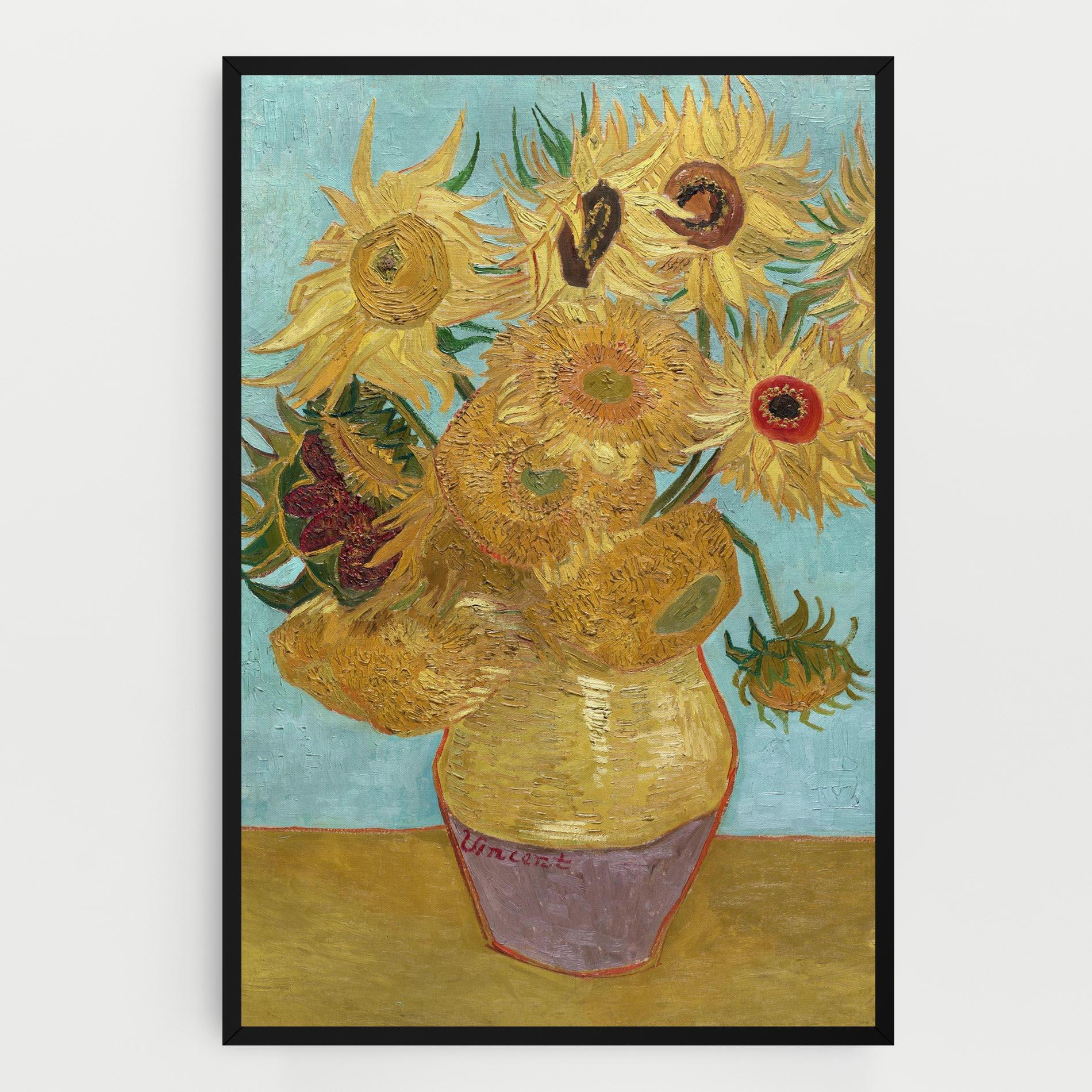 Tablou Canvas Twelve Sunflowers mockup 0